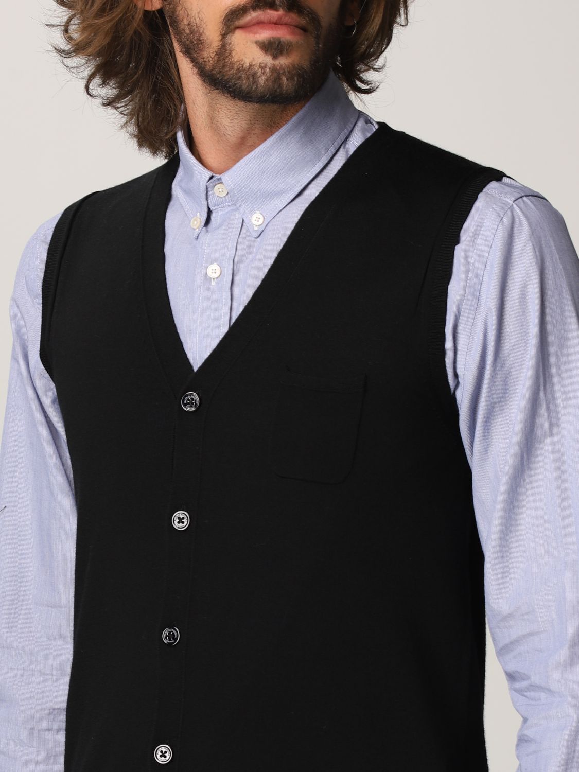 Suit vest Paolo Pecora: Sweater men Paolo Pecora black 3