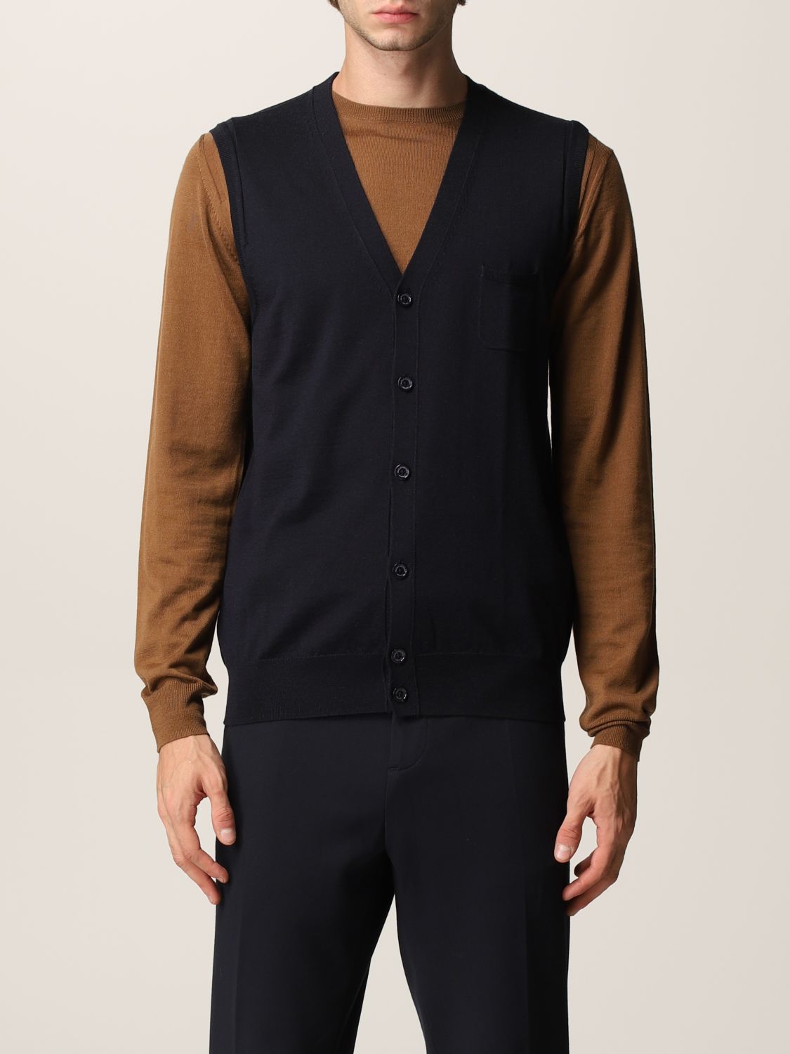 Suit vest Paolo Pecora: Sweater men Paolo Pecora blue 1