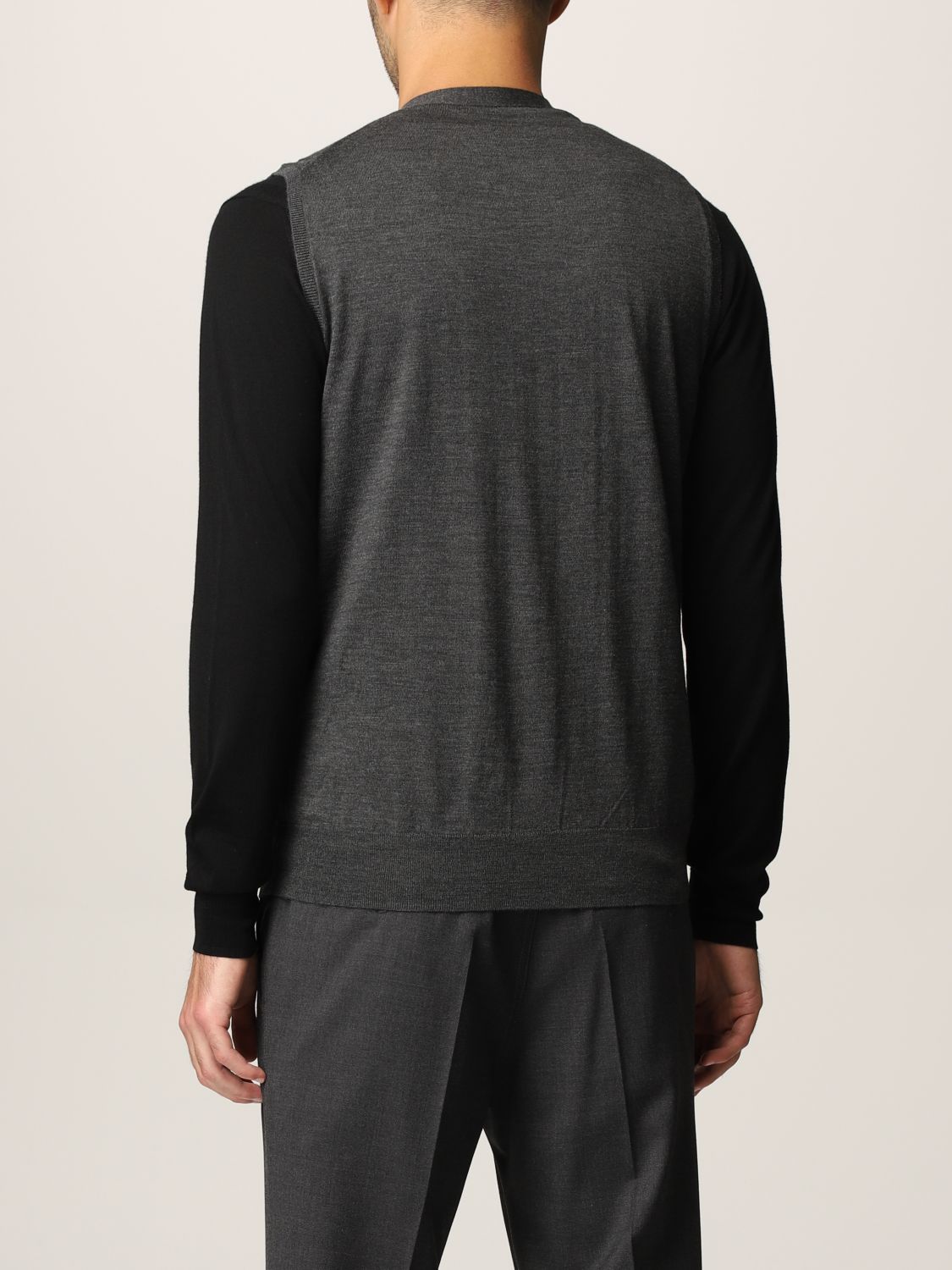 Suit vest Paolo Pecora: Sweater men Paolo Pecora charcoal 2