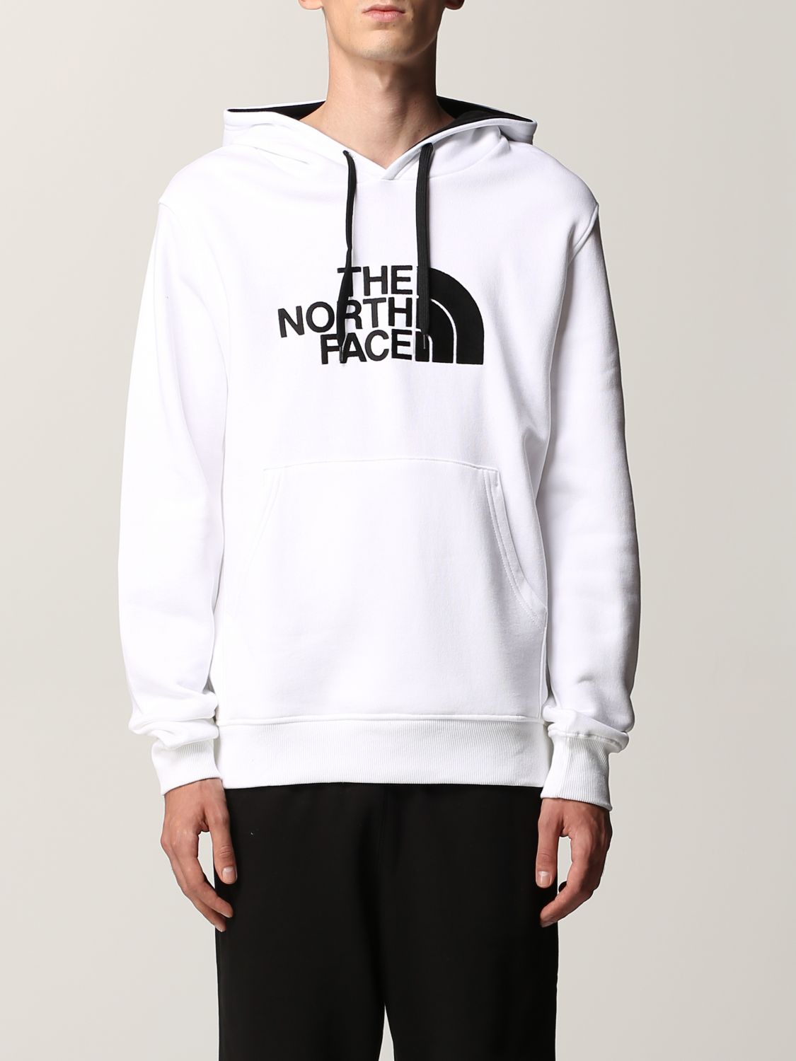 Felpa The North Face: Felpa The North Face in cotone con logo bianco 1
