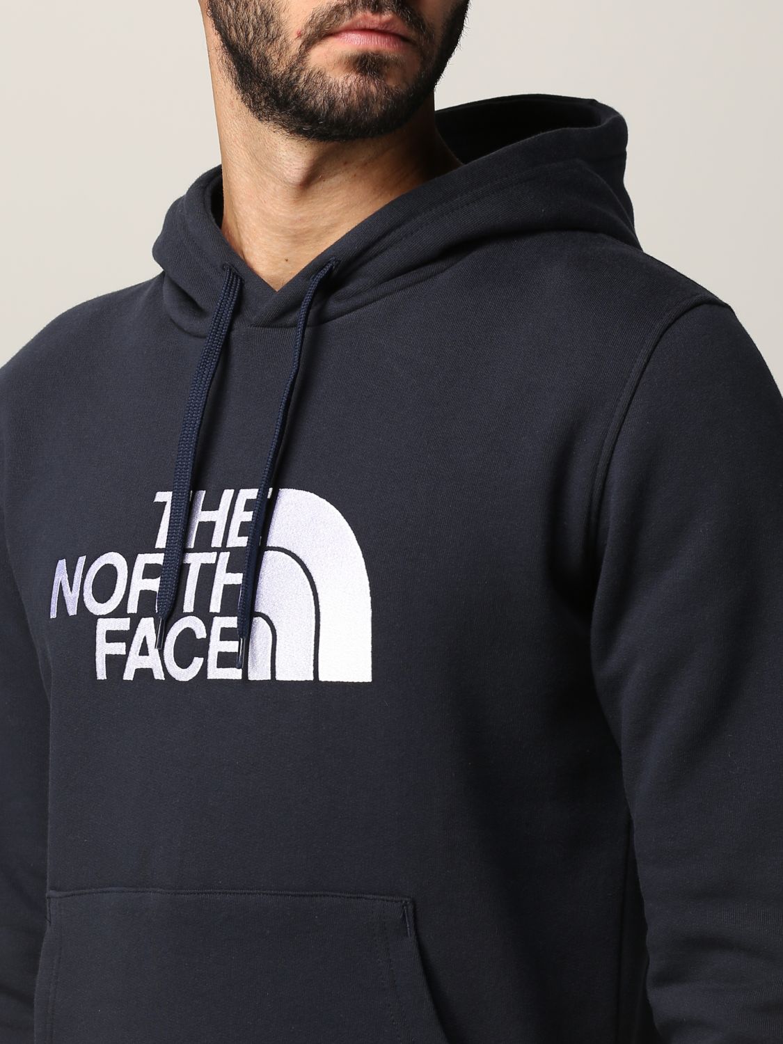 Felpa The North Face: Felpa The North Face in cotone con logo blue 3