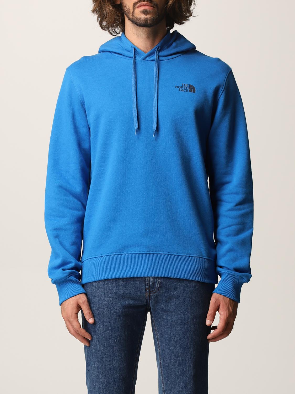 royal blue north face hoodie