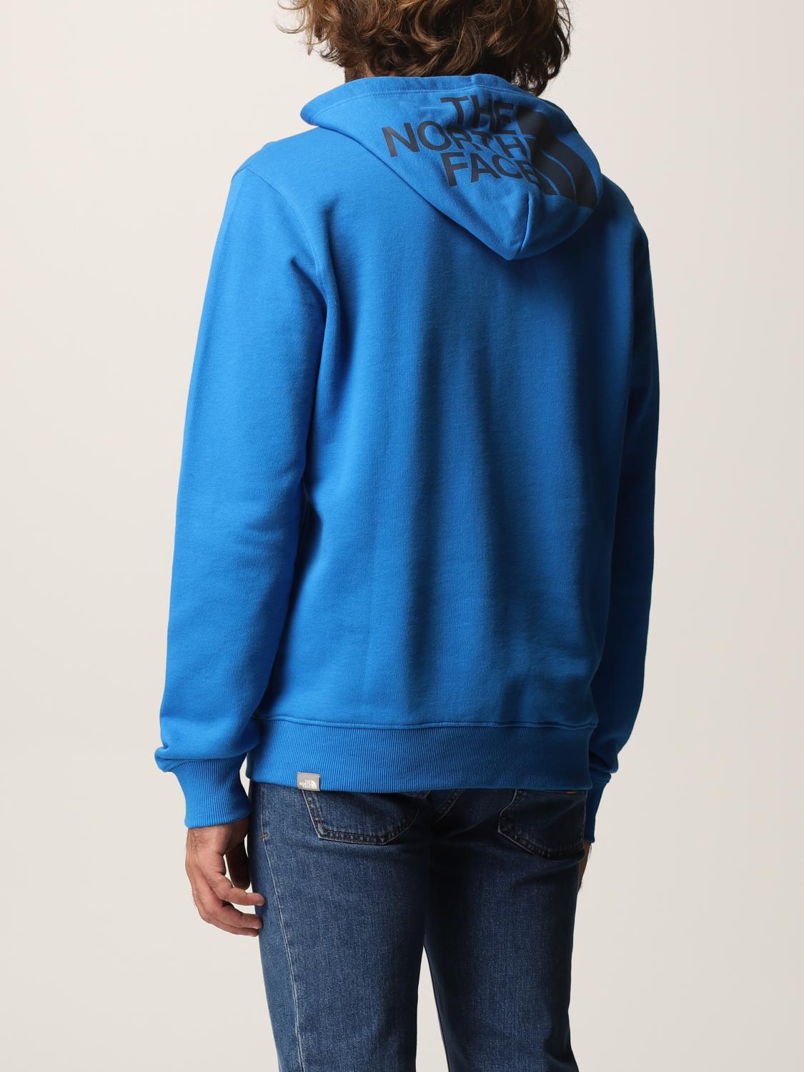 royal blue north face hoodie