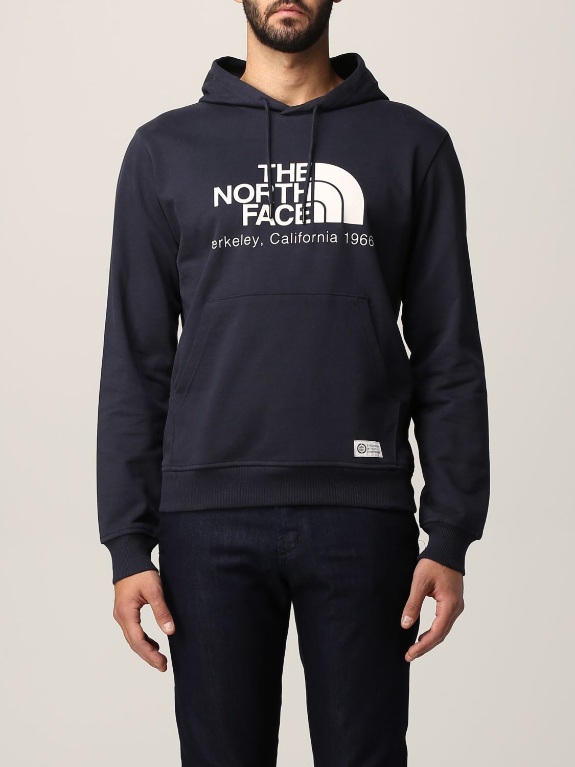 Felpa The North Face: Felpa The North face in cotton con logo blue 1