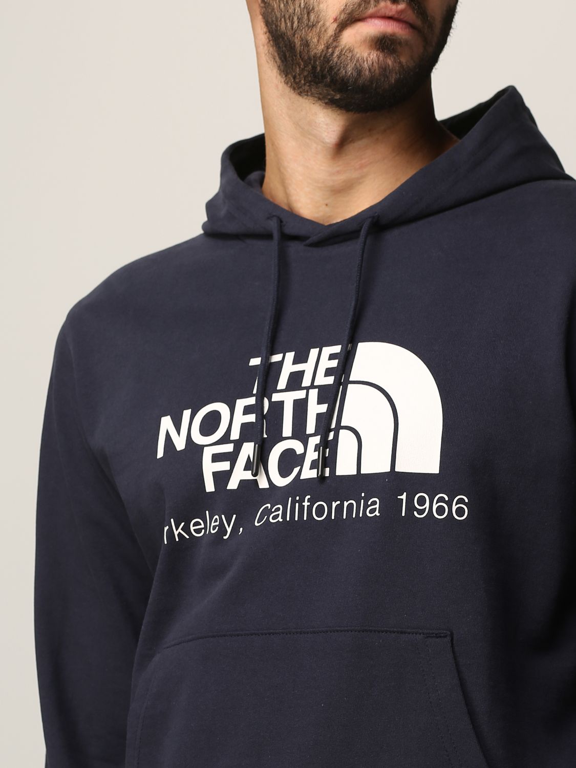 Felpa The North Face: Felpa The North face in cotton con logo blue 3