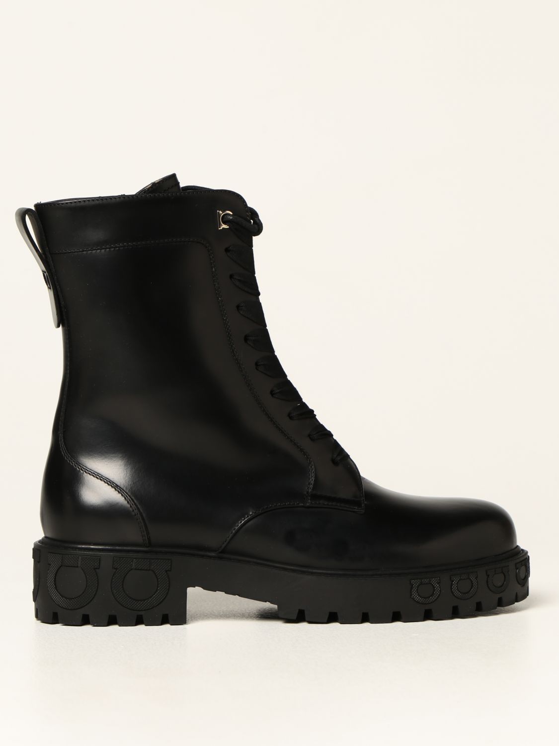 Flat ankle boots Salvatore Ferragamo: Salvatore Ferragamo Chopper boots in calfskin black 1
