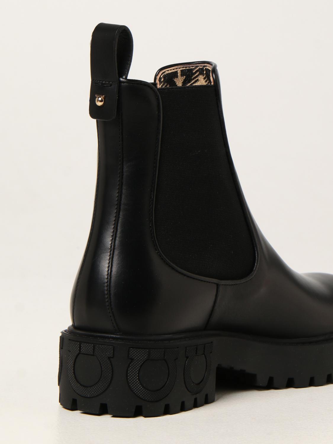 ferragamo black boots