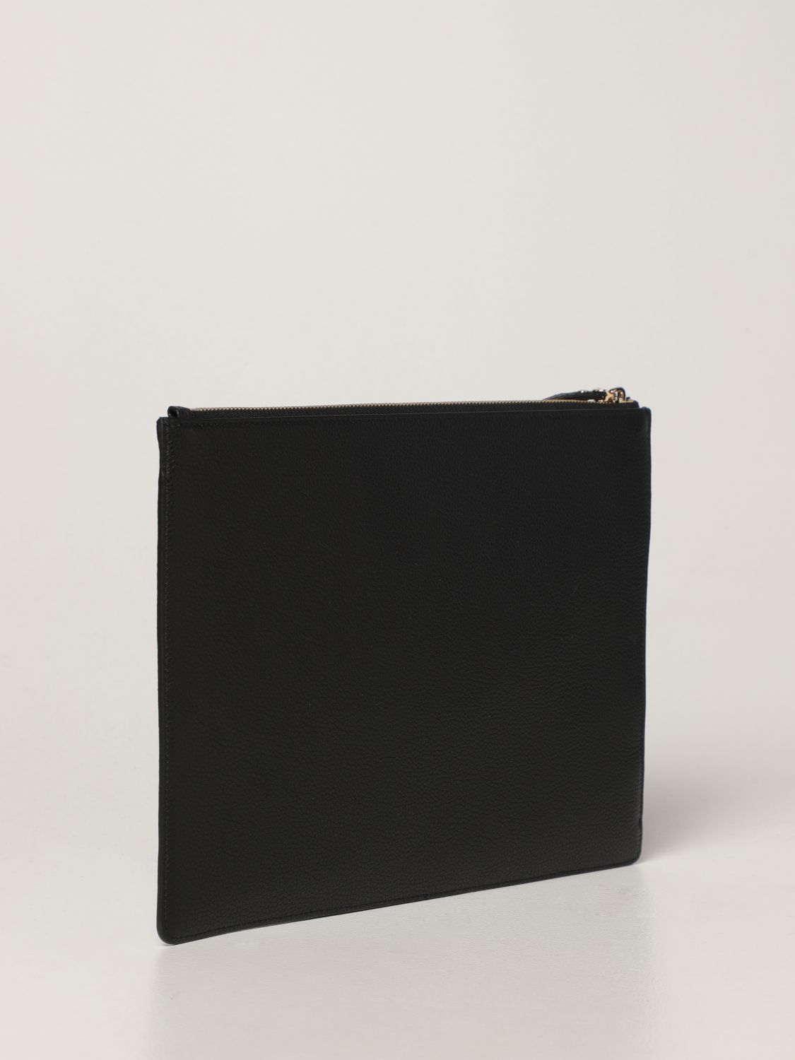 Clutch Salvatore Ferragamo: Salvatore Ferragamo Gancini clutch bag in grained leather black 3