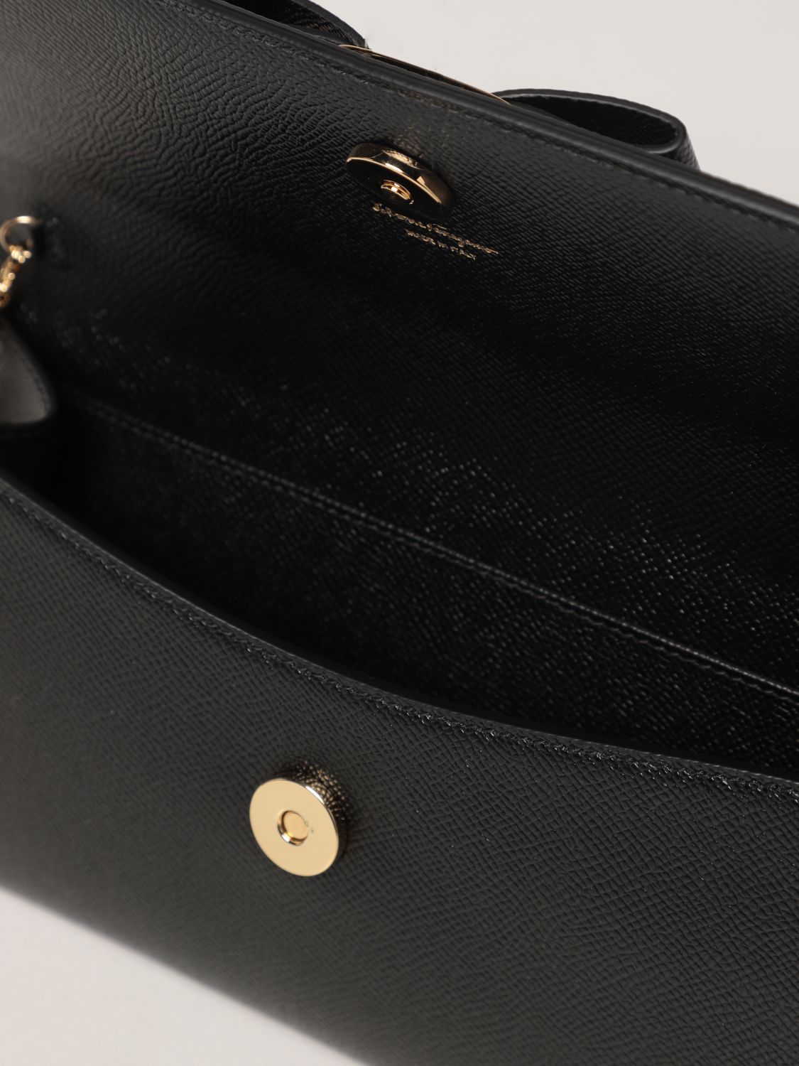 Crossbody bags Salvatore Ferragamo: Salvatore Ferragamo bag in grained leather with Vara bow black 5