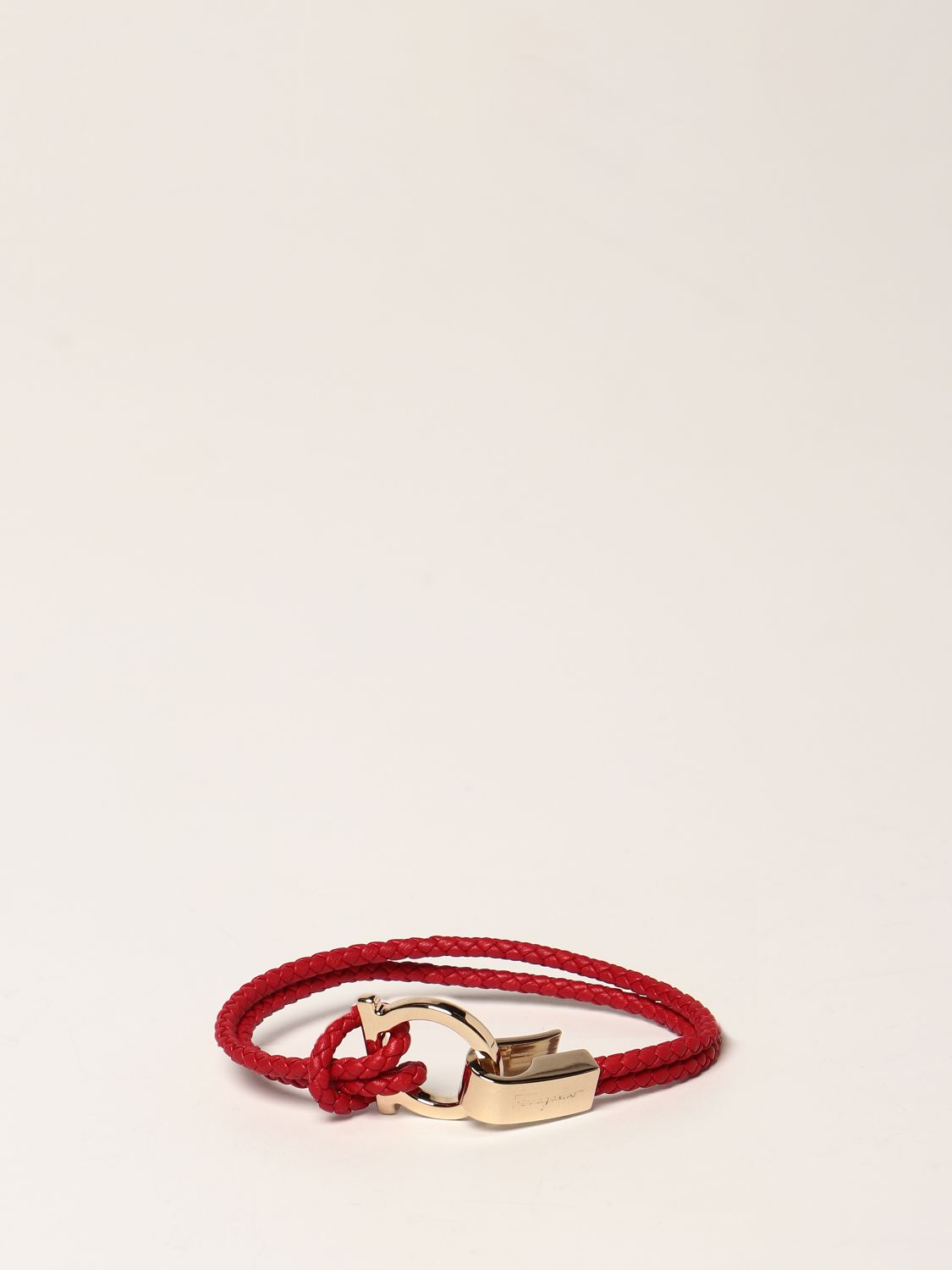 Jewel Salvatore Ferragamo: Salvatore Ferragamo bracelet in woven leather gold 1