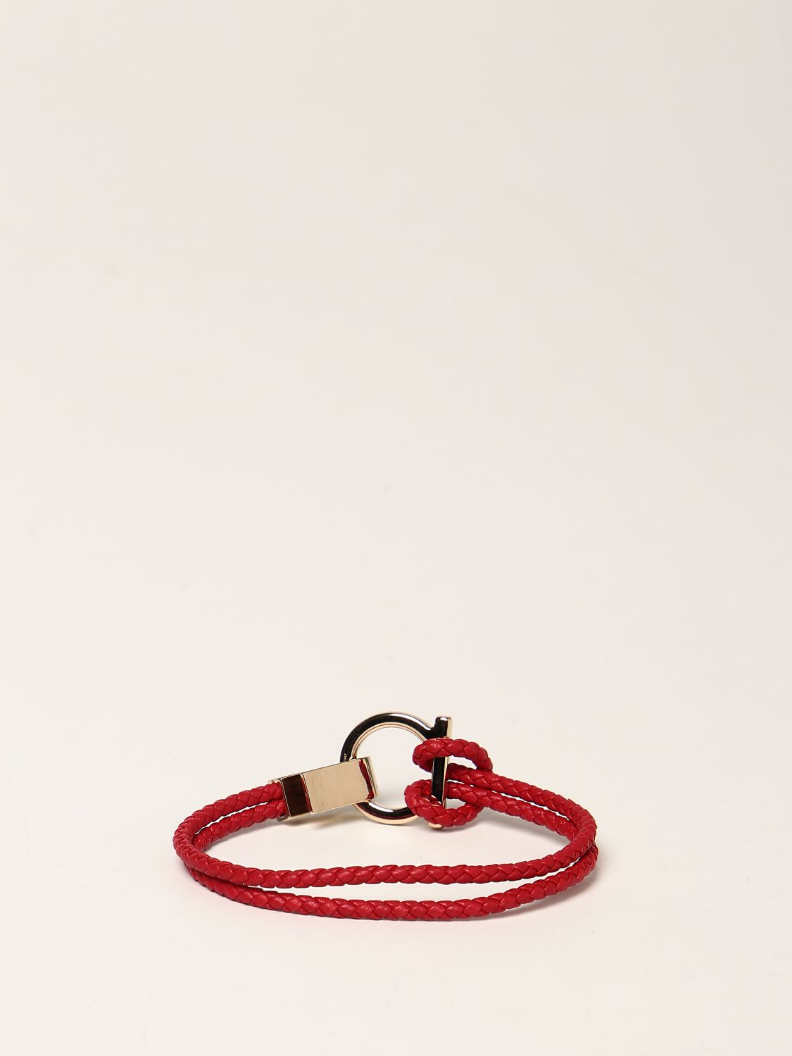 Jewel Salvatore Ferragamo: Salvatore Ferragamo bracelet in woven leather gold 2