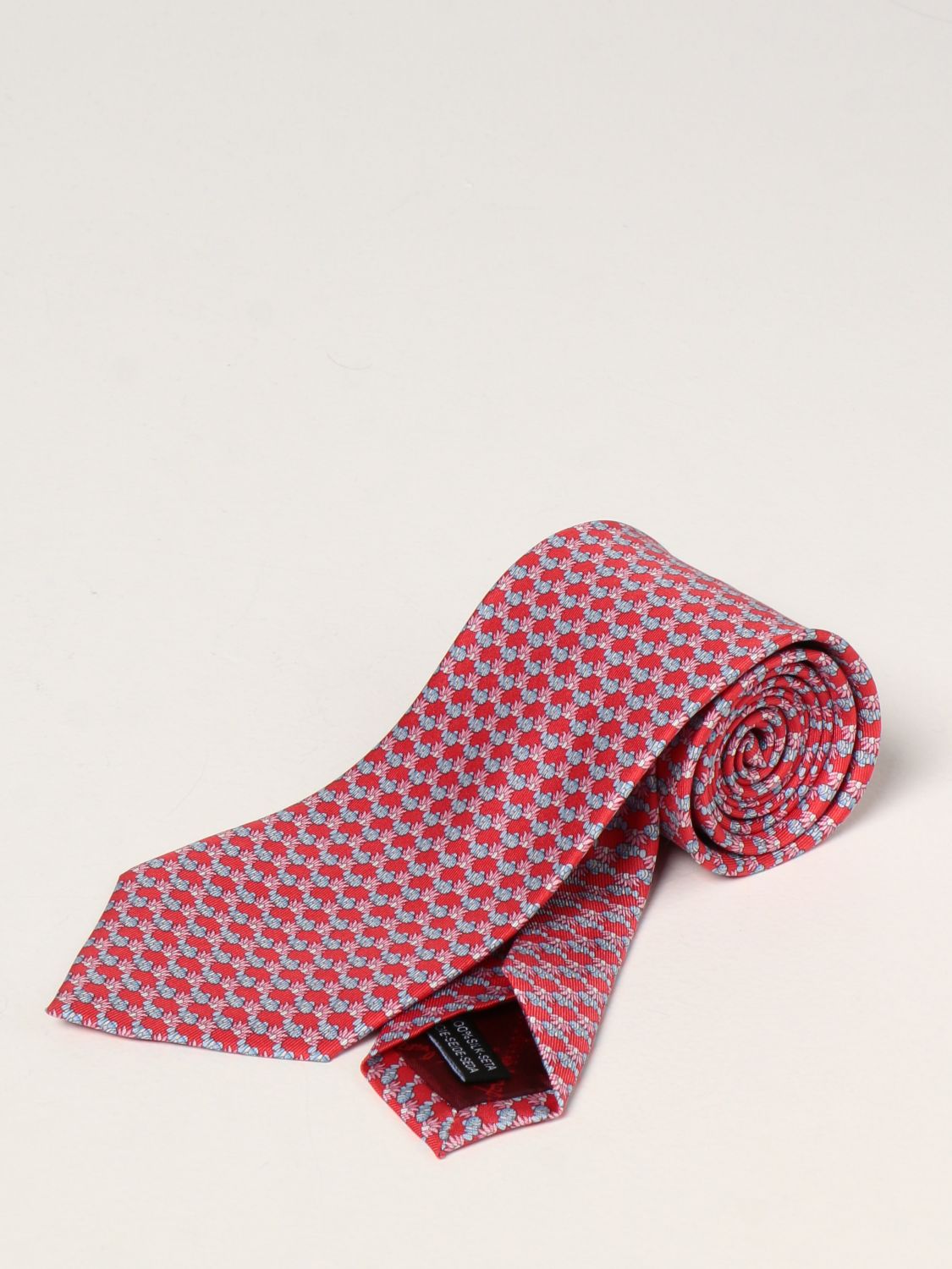 Tie Salvatore Ferragamo: Salvatore Ferragamo silk tie with micro fish pink 1