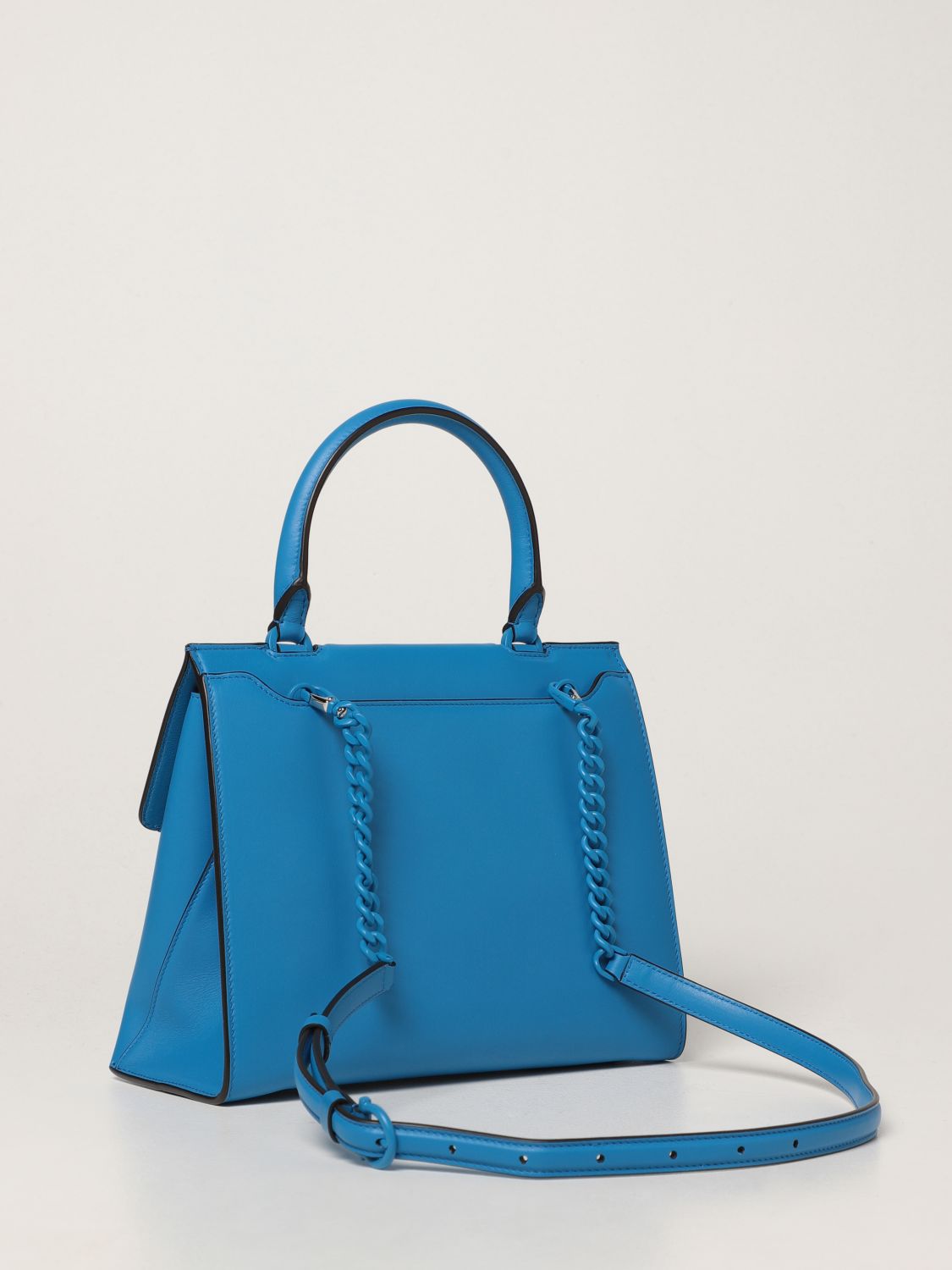 Handbag Salvatore Ferragamo: Salvatore Ferragamo Trifolio handbag in leather royal blue 3