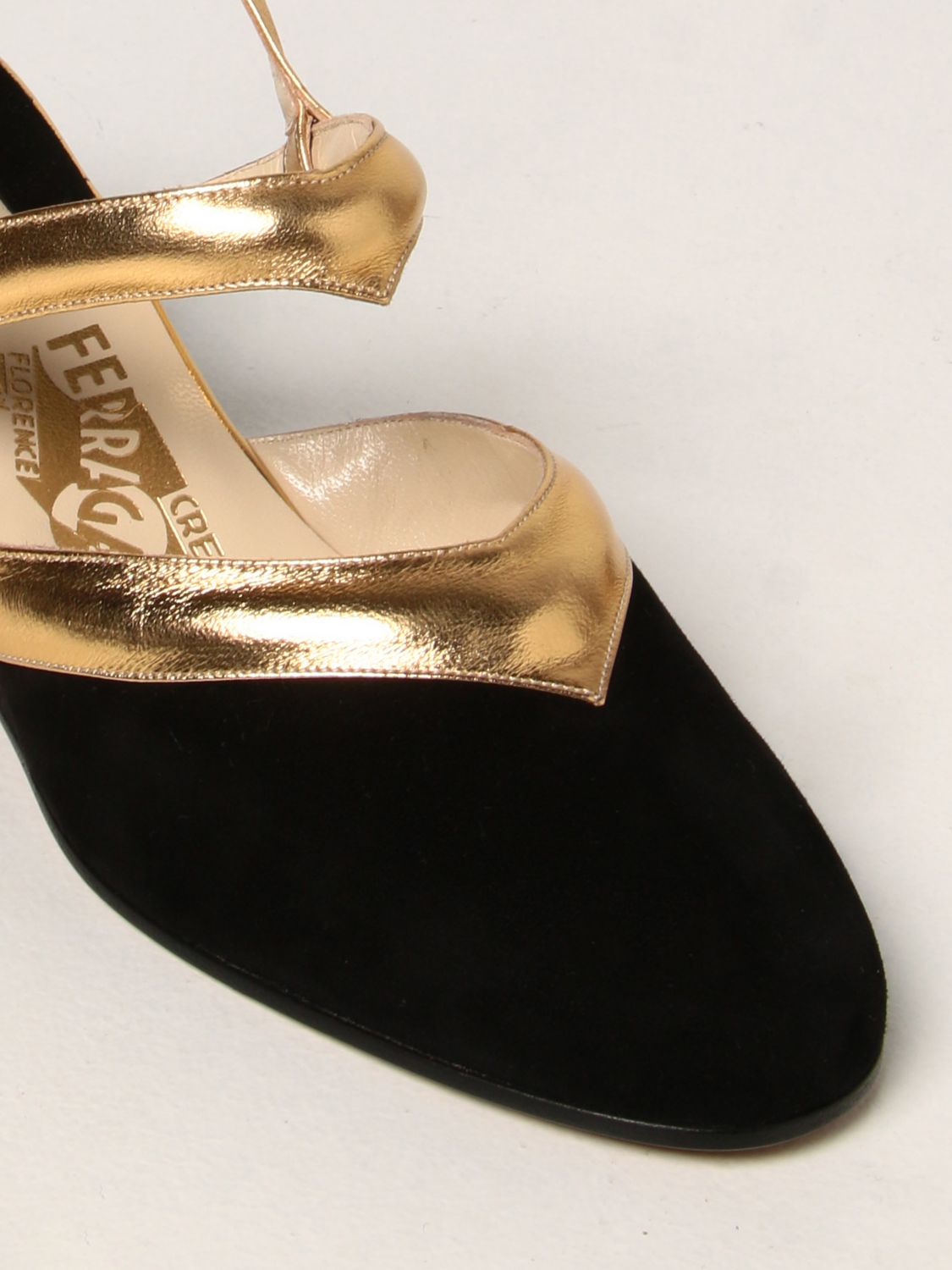 坡跟鞋 Salvatore Ferragamo: 专利 1939 “Ferragamo's Creation” Salvatore Ferragamo 凉鞋 黑色 4