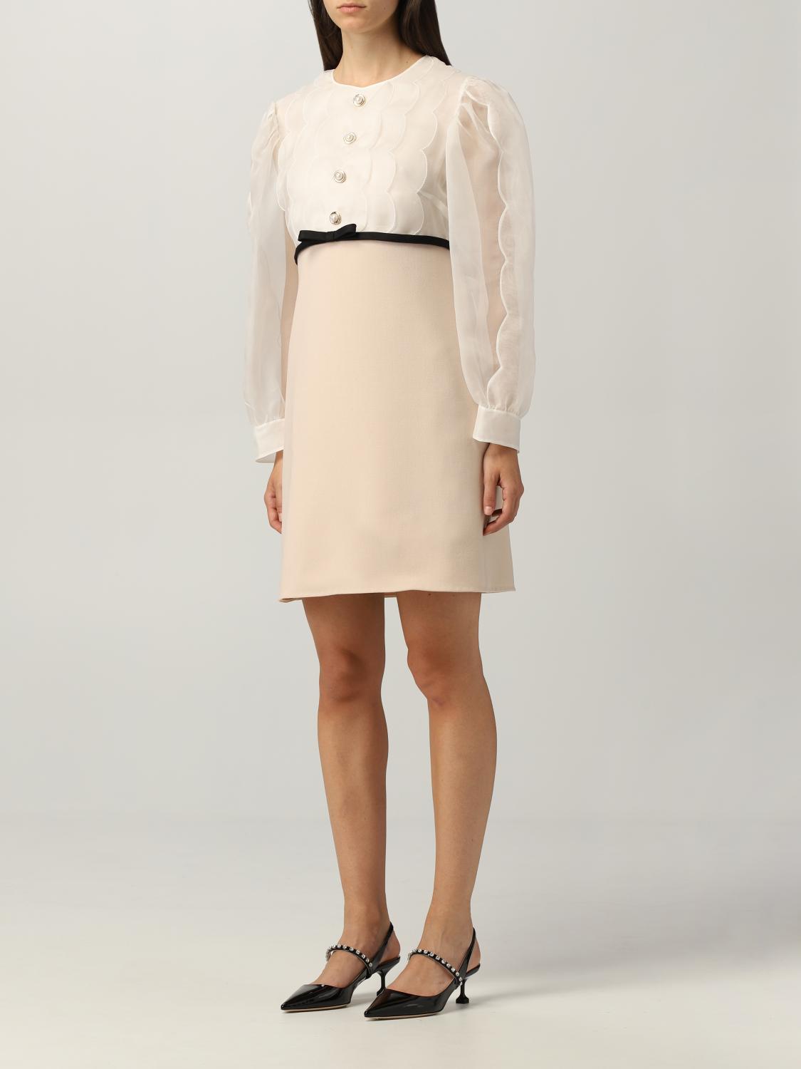 Miu Miu dress in crepe and organza