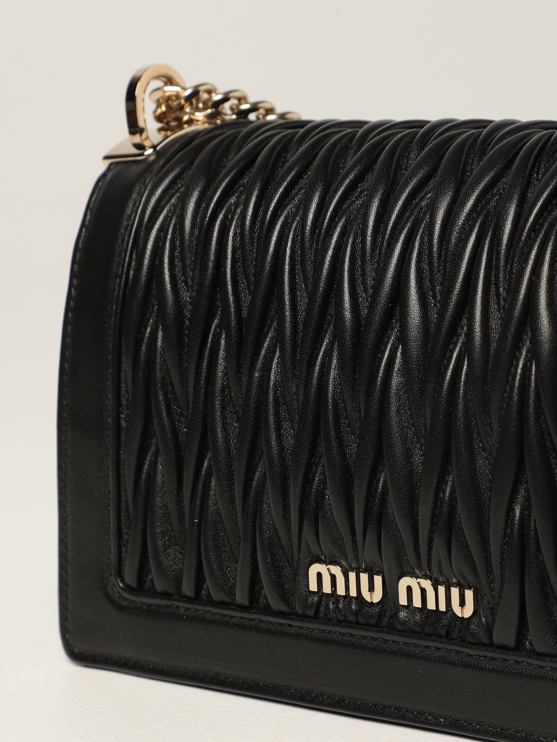 Сумка через плечо Miu Miu: Наплечная сумка Женское Miu Miu черный 4