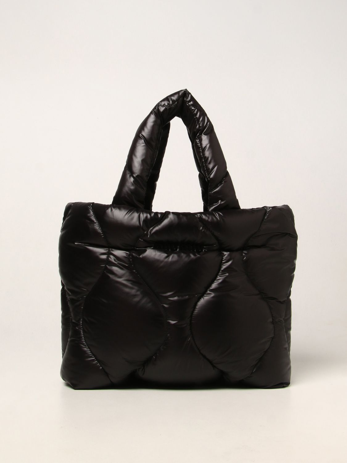Tote bags Miu Miu: Miu Miu shopping bag in quilted nylon black 1