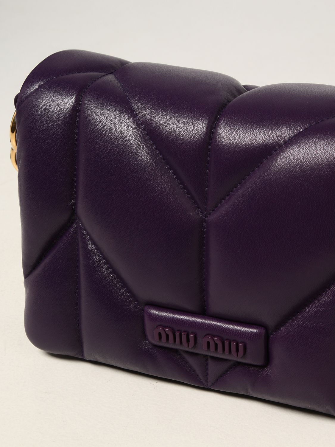 Сумка через плечо Miu Miu: Наплечная сумка Женское Miu Miu фиолетовый 5