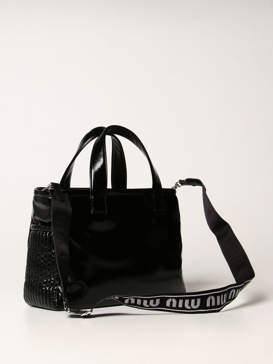 Сумка-тоут Miu Miu: Наплечная сумка Женское Miu Miu черный 3