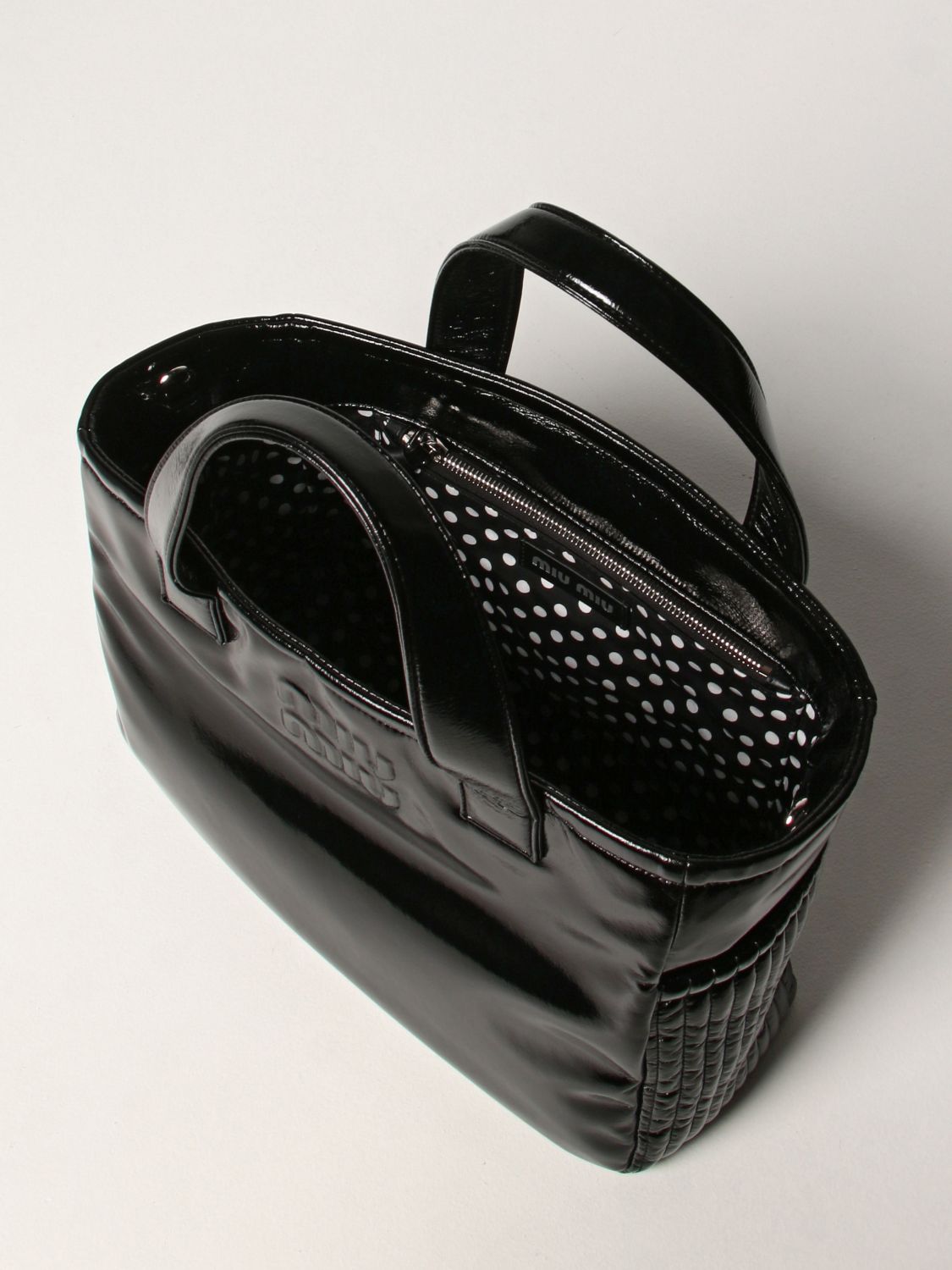 Сумка-тоут Miu Miu: Наплечная сумка Женское Miu Miu черный 5