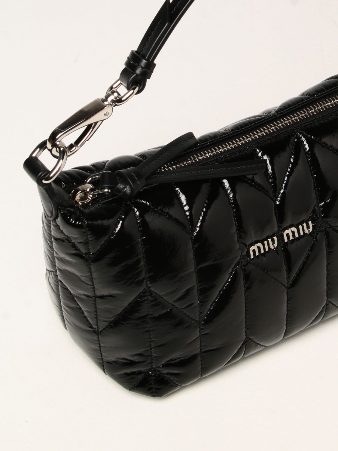 Mini bag Miu Miu: Miu Miu bag in quilted cirè black 4
