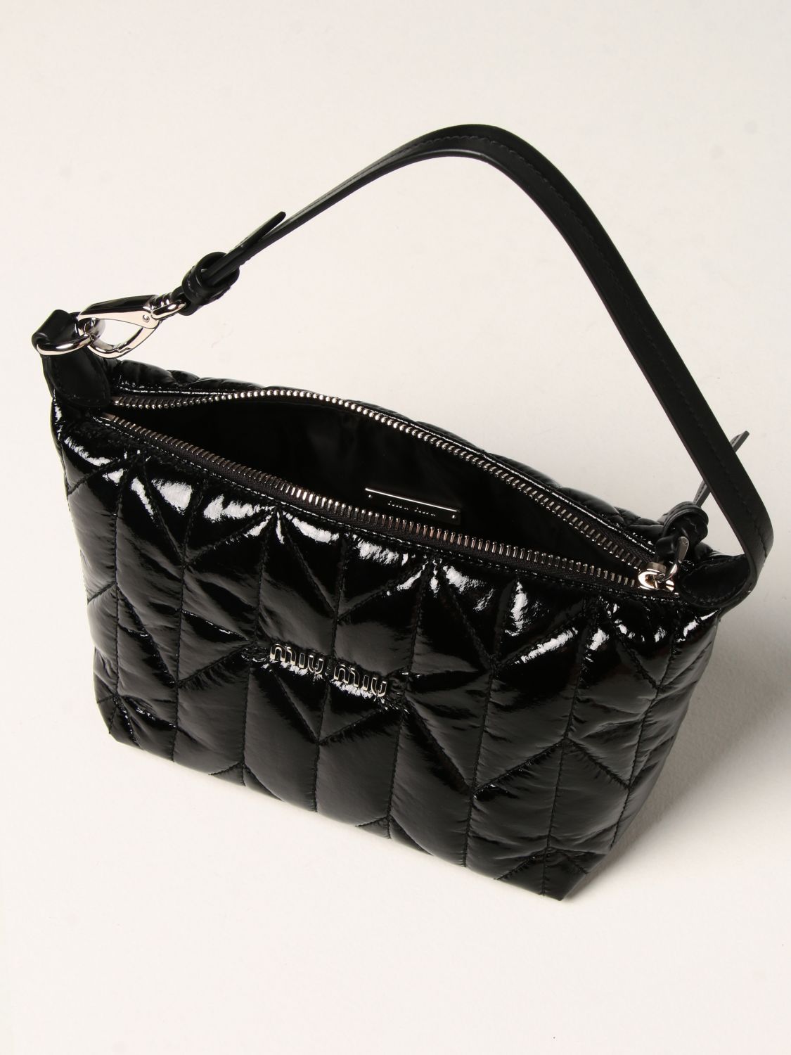 Mini bag Miu Miu: Miu Miu bag in quilted cirè black 5
