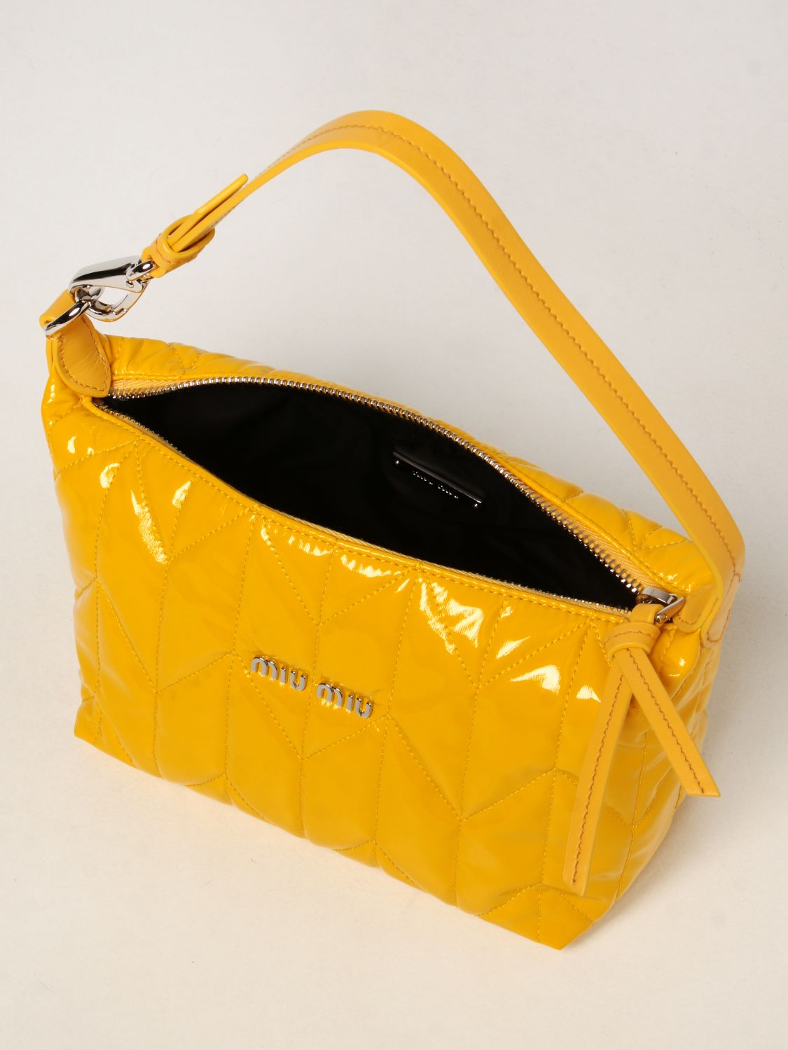 Mini bag Miu Miu: Miu Miu bag in quilted cirè yellow 5