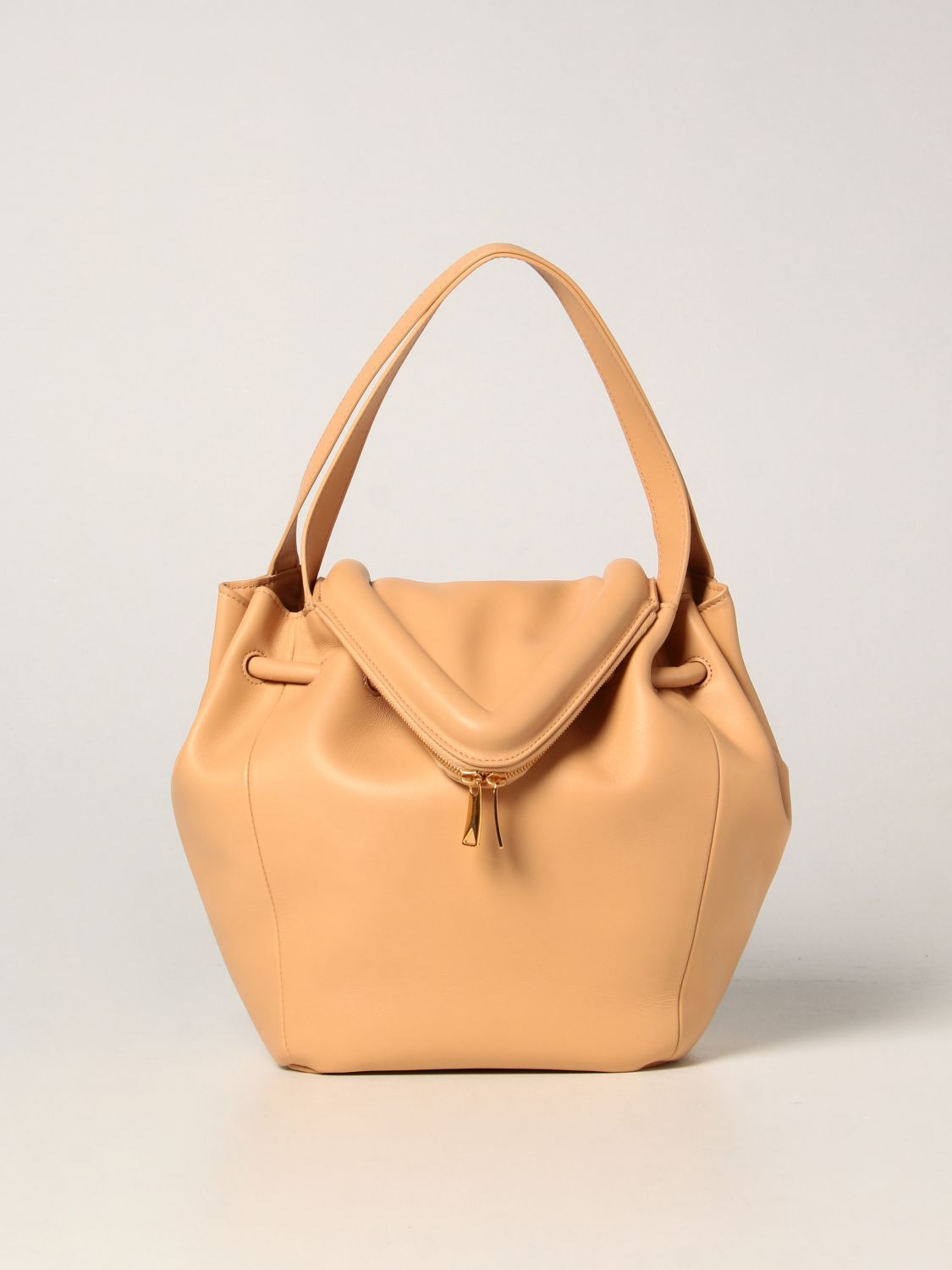 Handbag Bottega Veneta: Bottega Veneta leather Beak bag camel 1