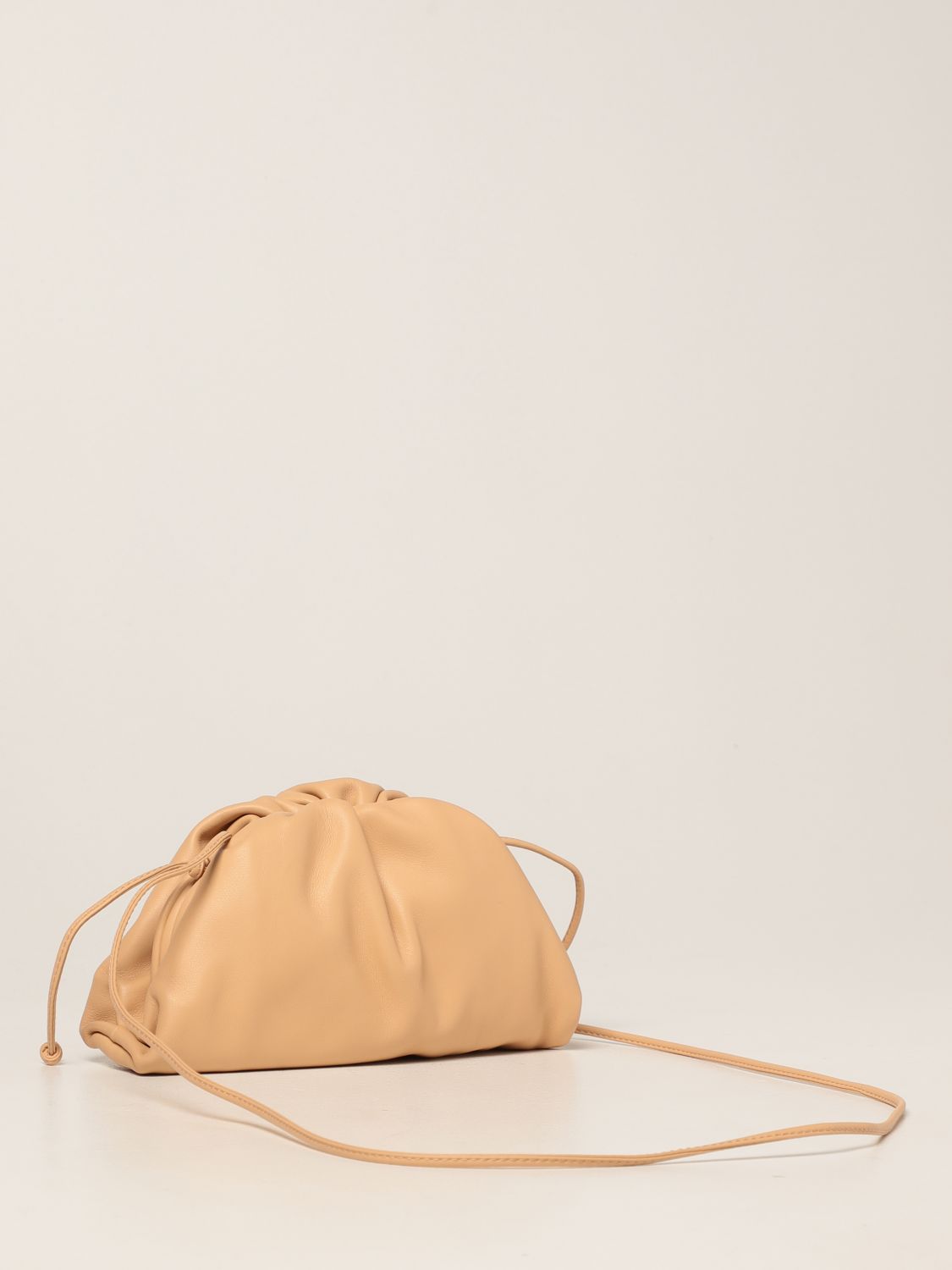 Mini sac à main Bottega Veneta: Sac porté épaule femme Bottega Veneta chameau 3