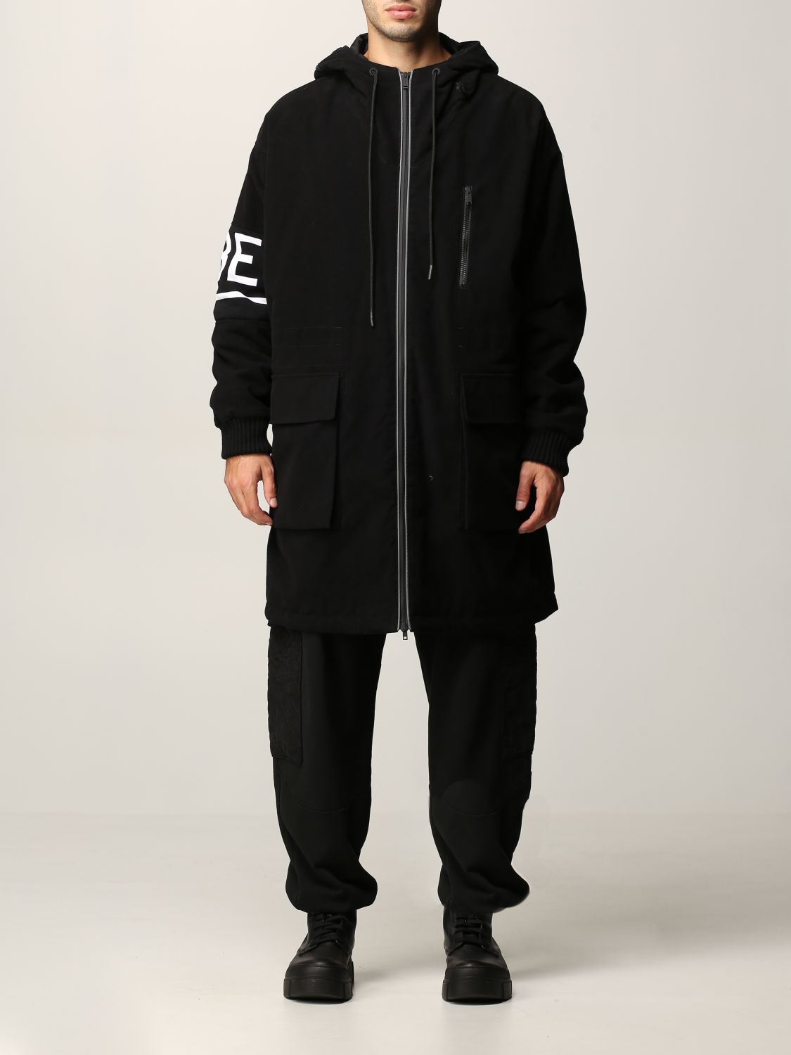 ICEBERG: jacket for man - Black | Iceberg jacket O060 0016 online at ...