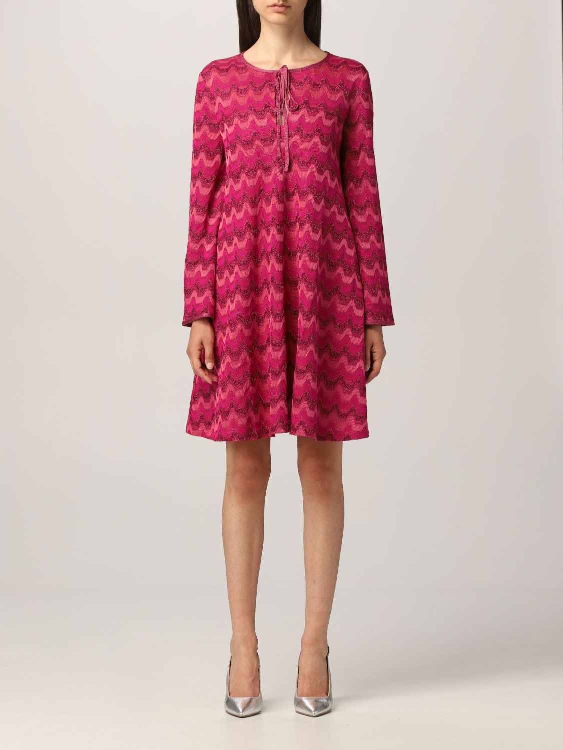 M MISSONI: mini dress in zigzag knit ...