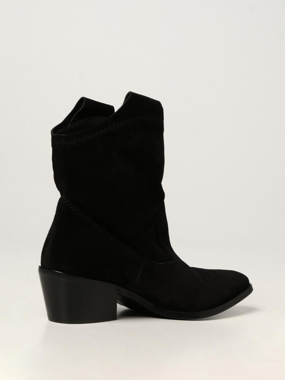 flat suede slouch boots