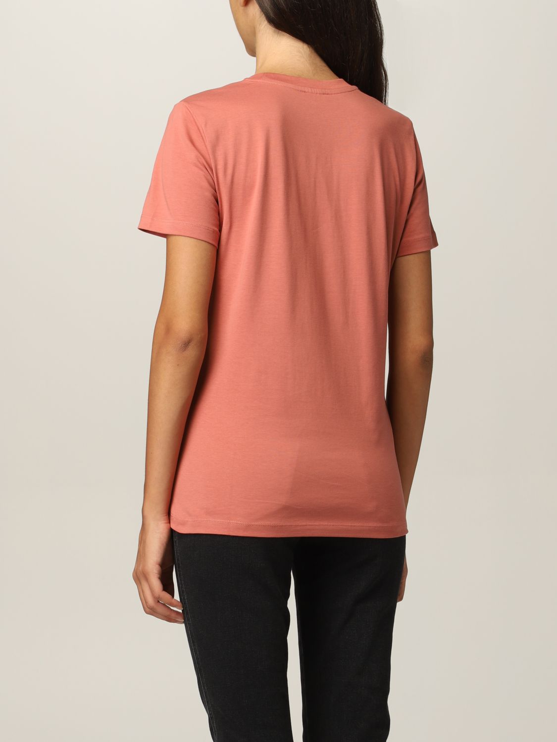T-shirt Diesel: T-shirt Diesel in cotone con logo rosa 3