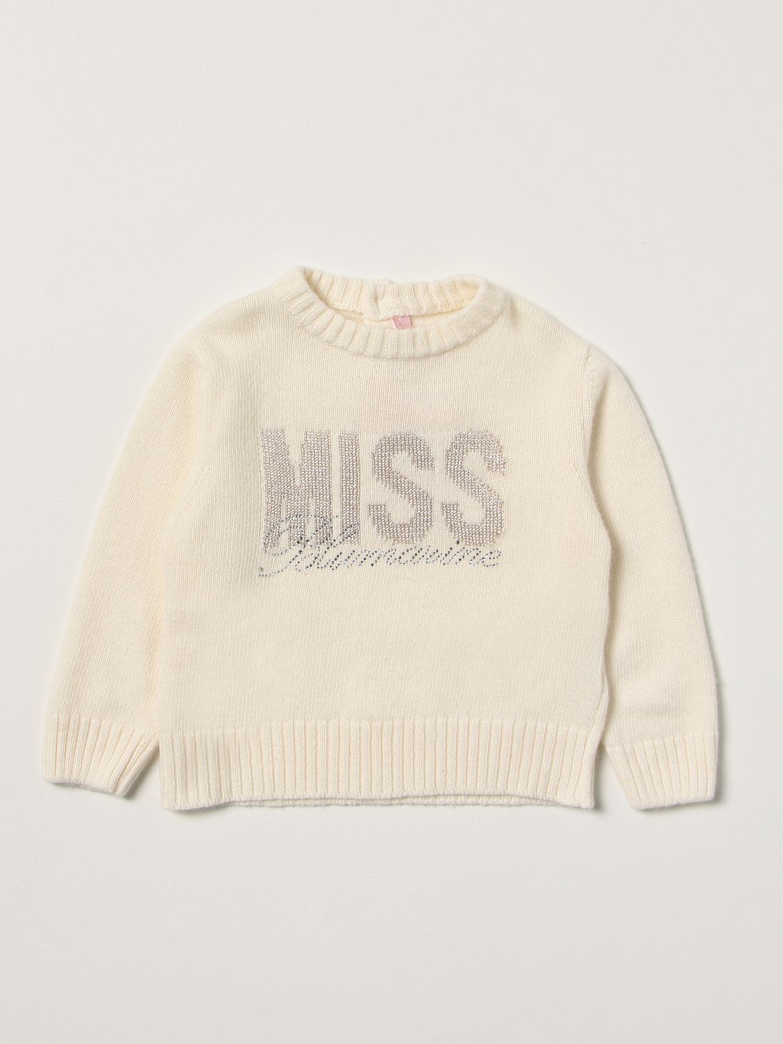 Sweater Miss Blumarine: Sweater kids Miss Blumarine yellow cream 1