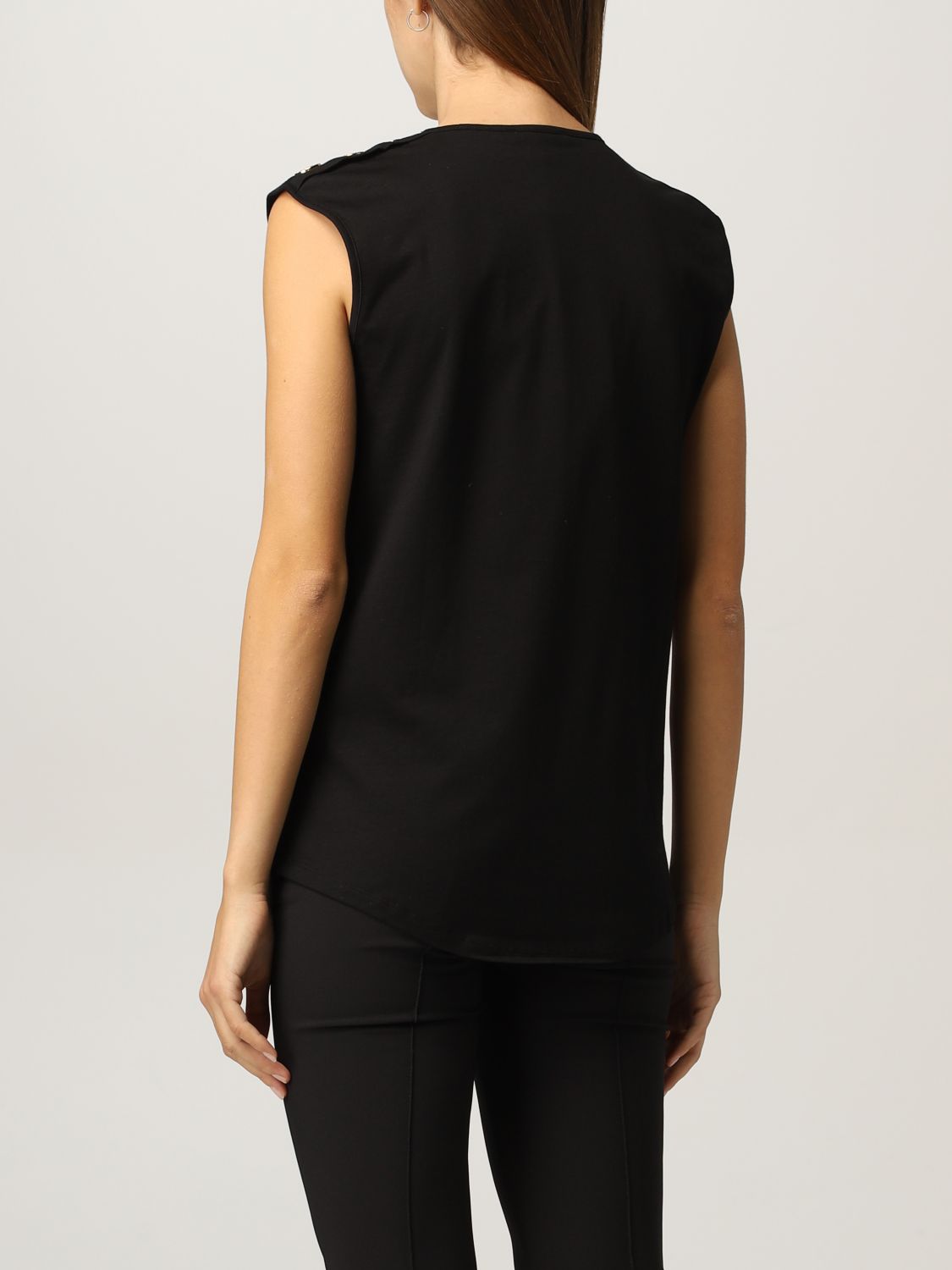 Camiseta Balmain: Camiseta mujer Balmain negro 2