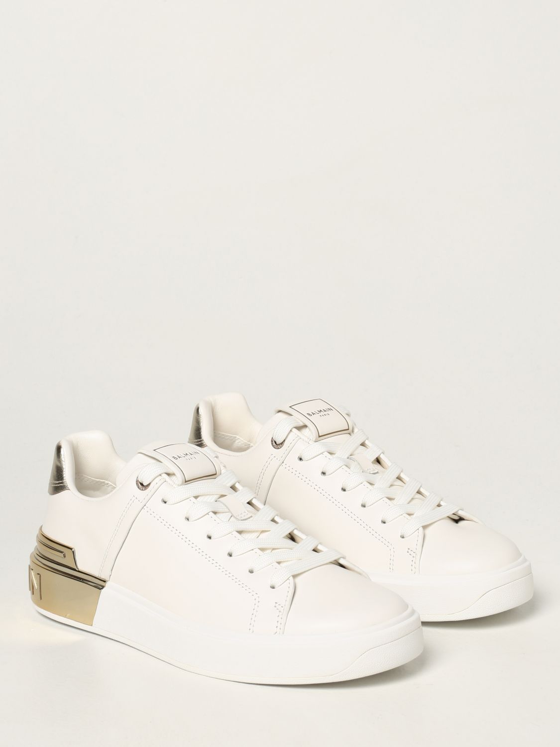 Sneakers Balmain: Balmain leather sneakers white 2