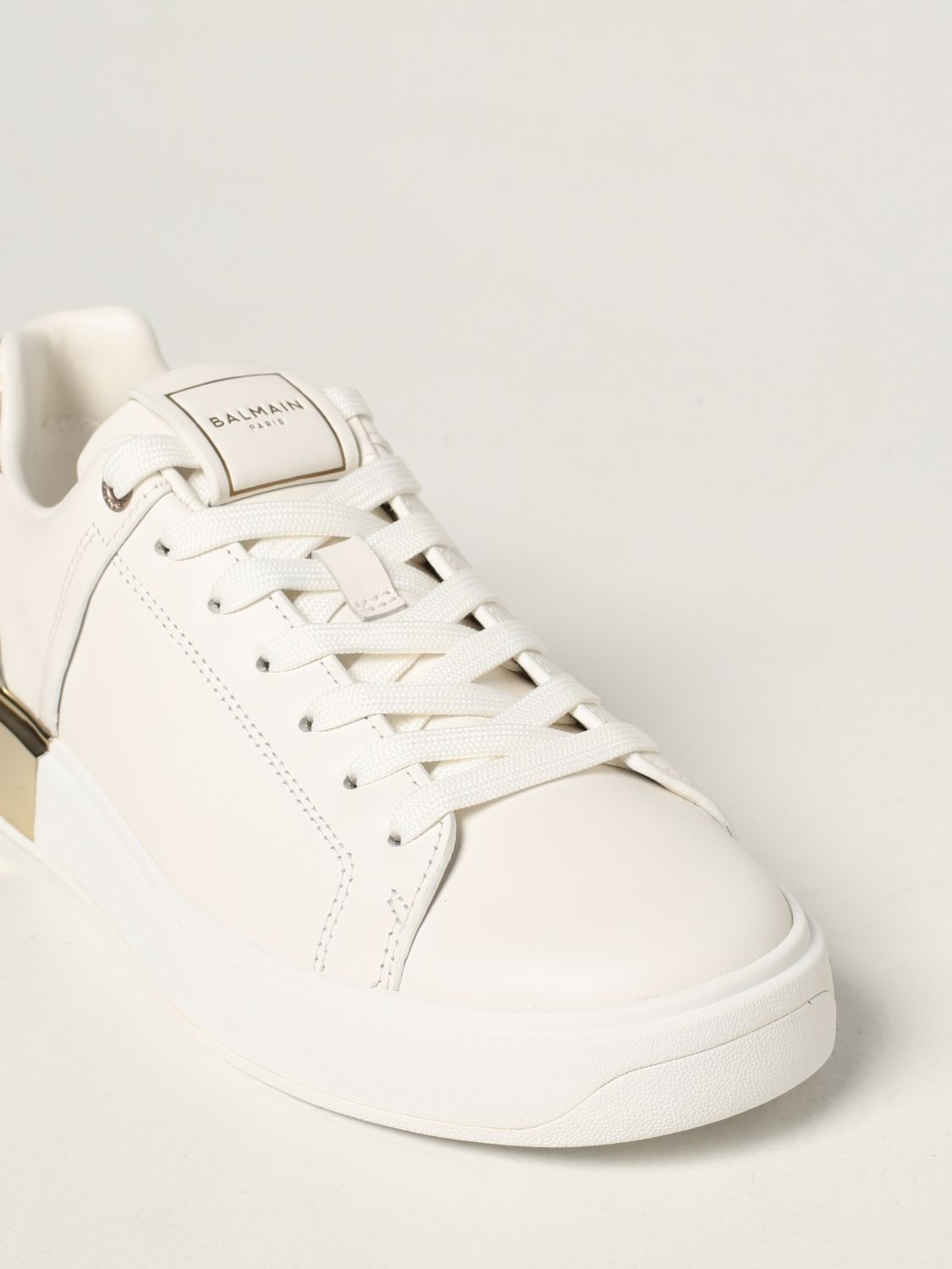 Sneakers Balmain: Balmain leather sneakers white 4