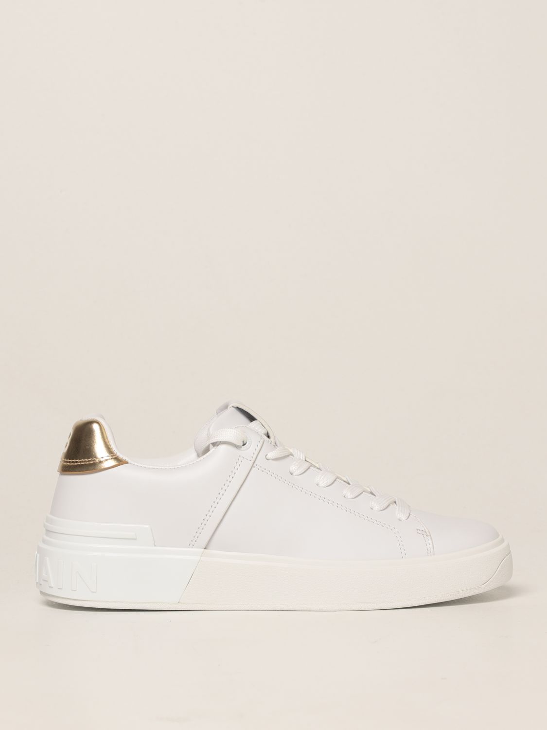 Sneakers Balmain: Balmain leather trainers white 1