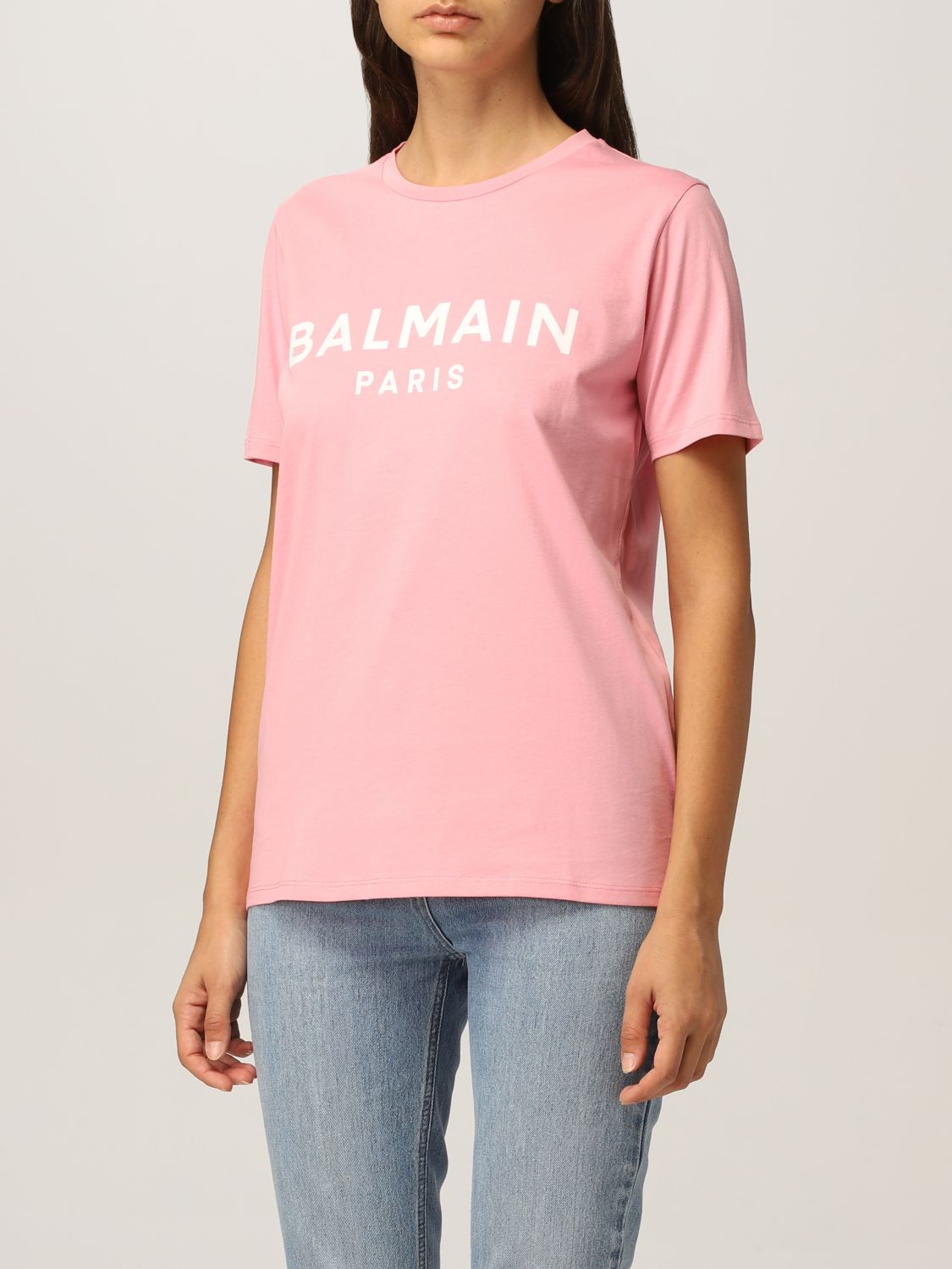 Camiseta Balmain: Camiseta mujer Balmain rosa 4