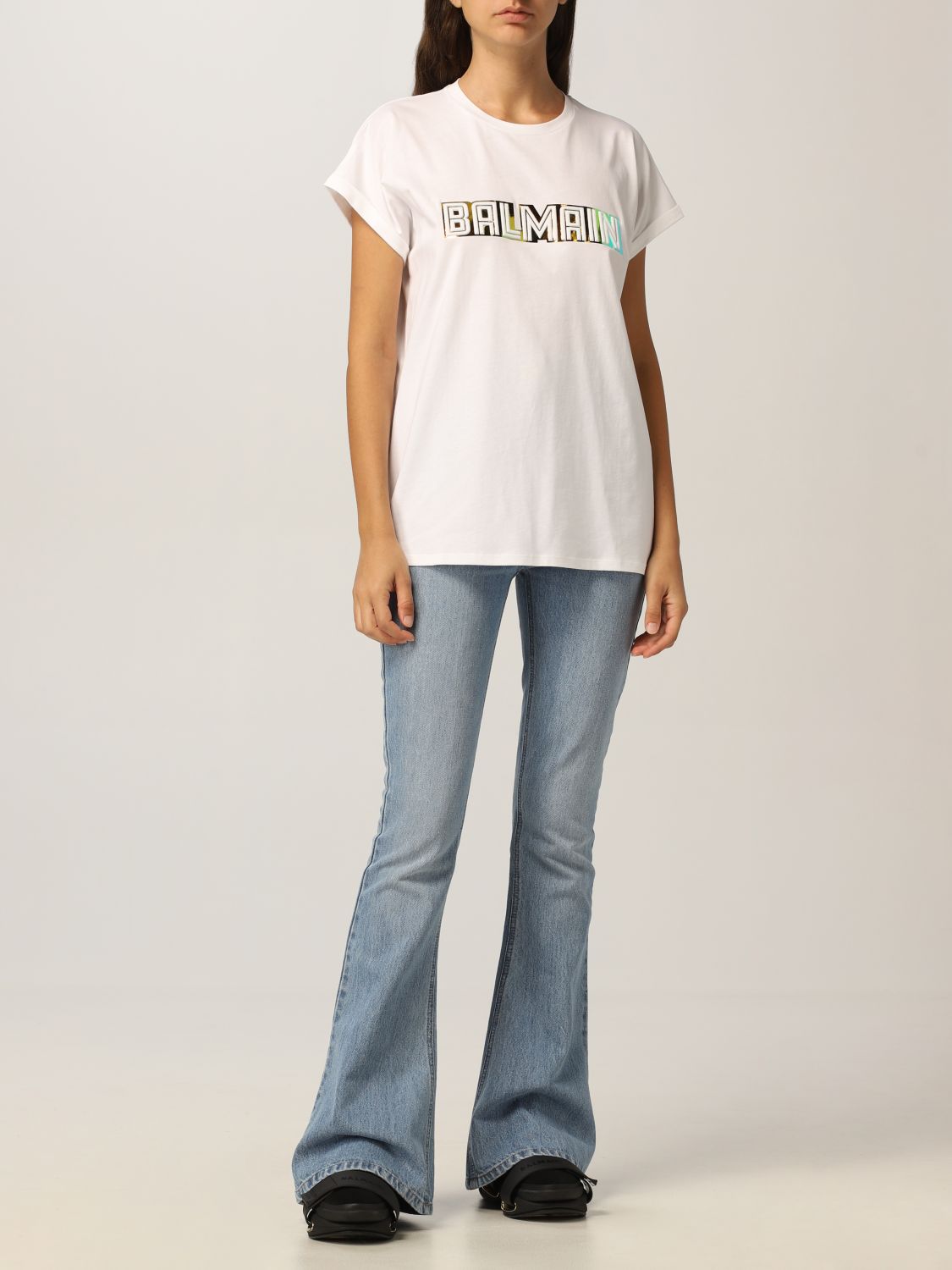Camiseta Balmain: Camiseta mujer Balmain blanco 2