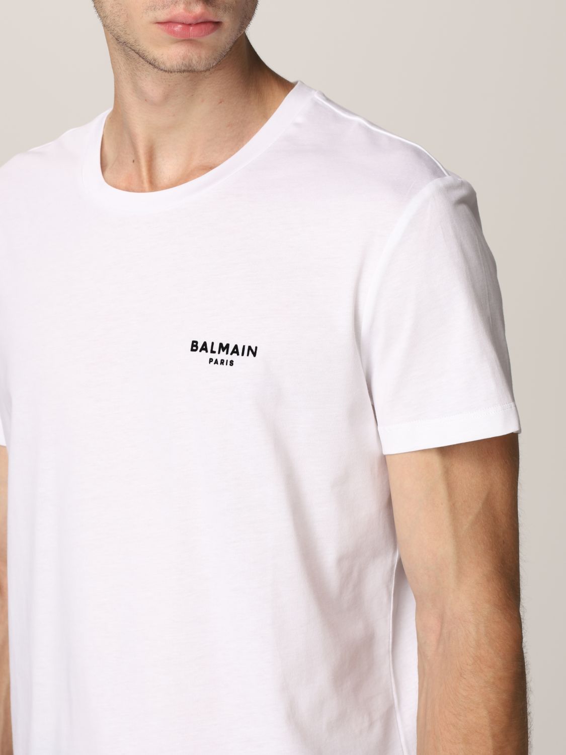 티셔츠 발망: 티셔츠 Balmain 남성 화이트 5