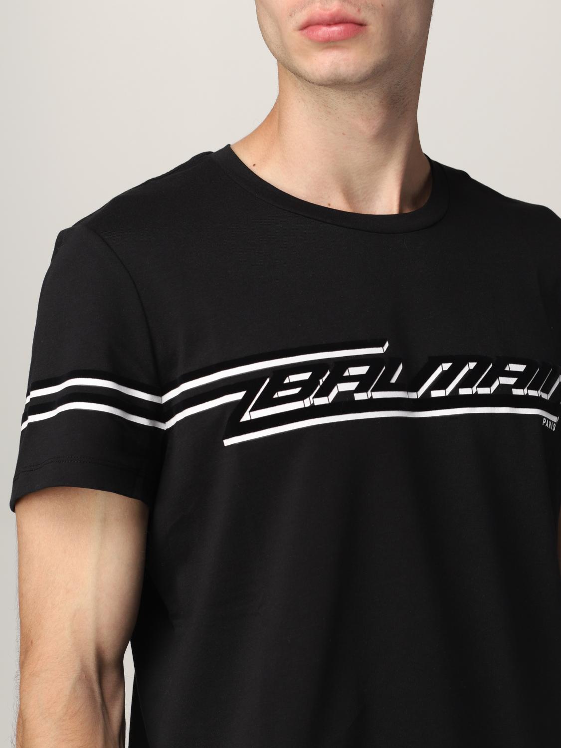 balmain embellished t shirt