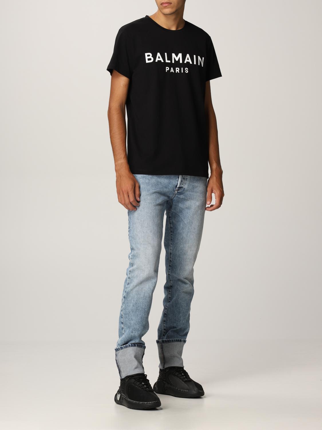 티셔츠 발망: 티셔츠 Balmain 남성 블랙 2