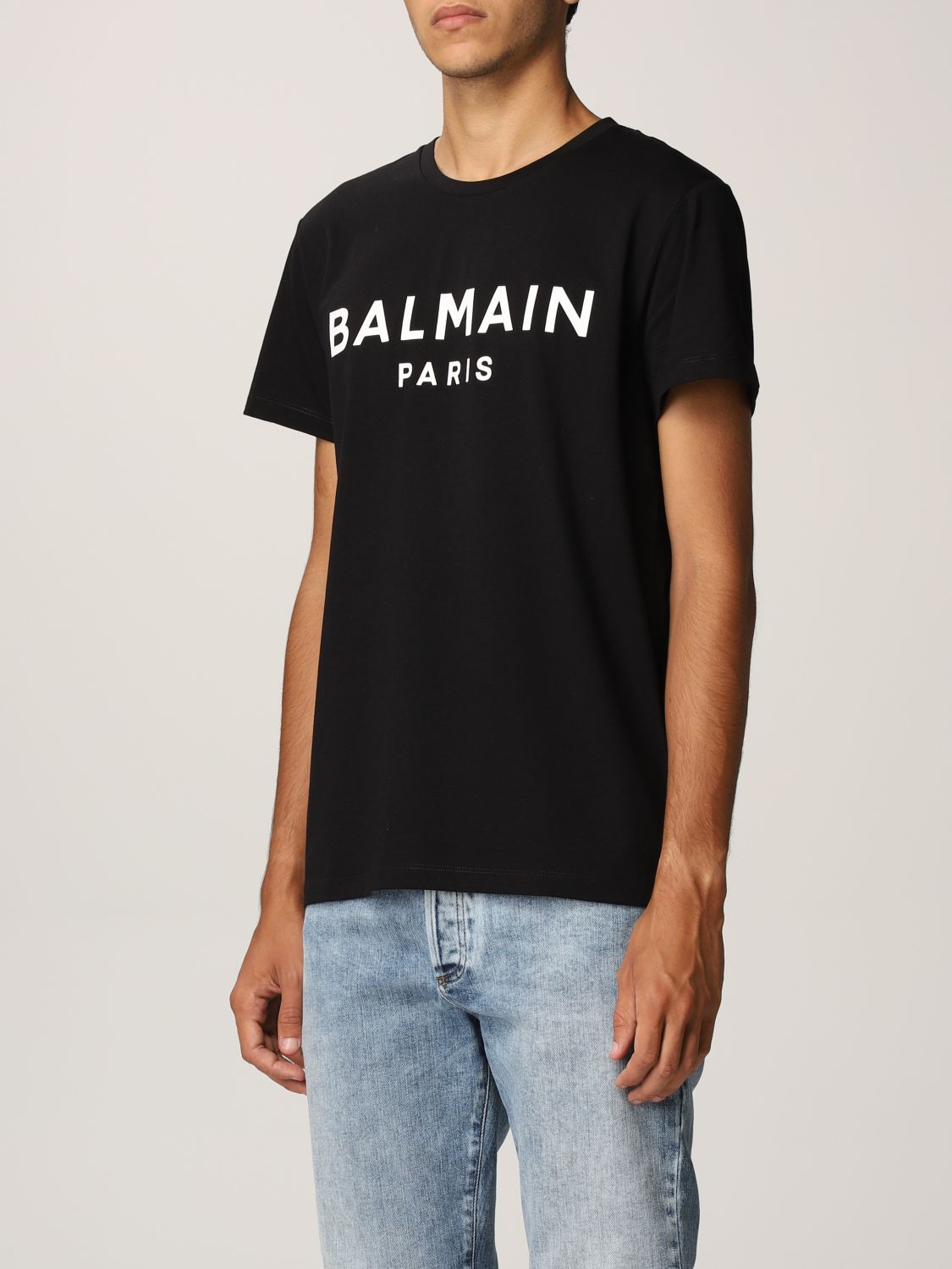 티셔츠 발망: 티셔츠 Balmain 남성 블랙 4
