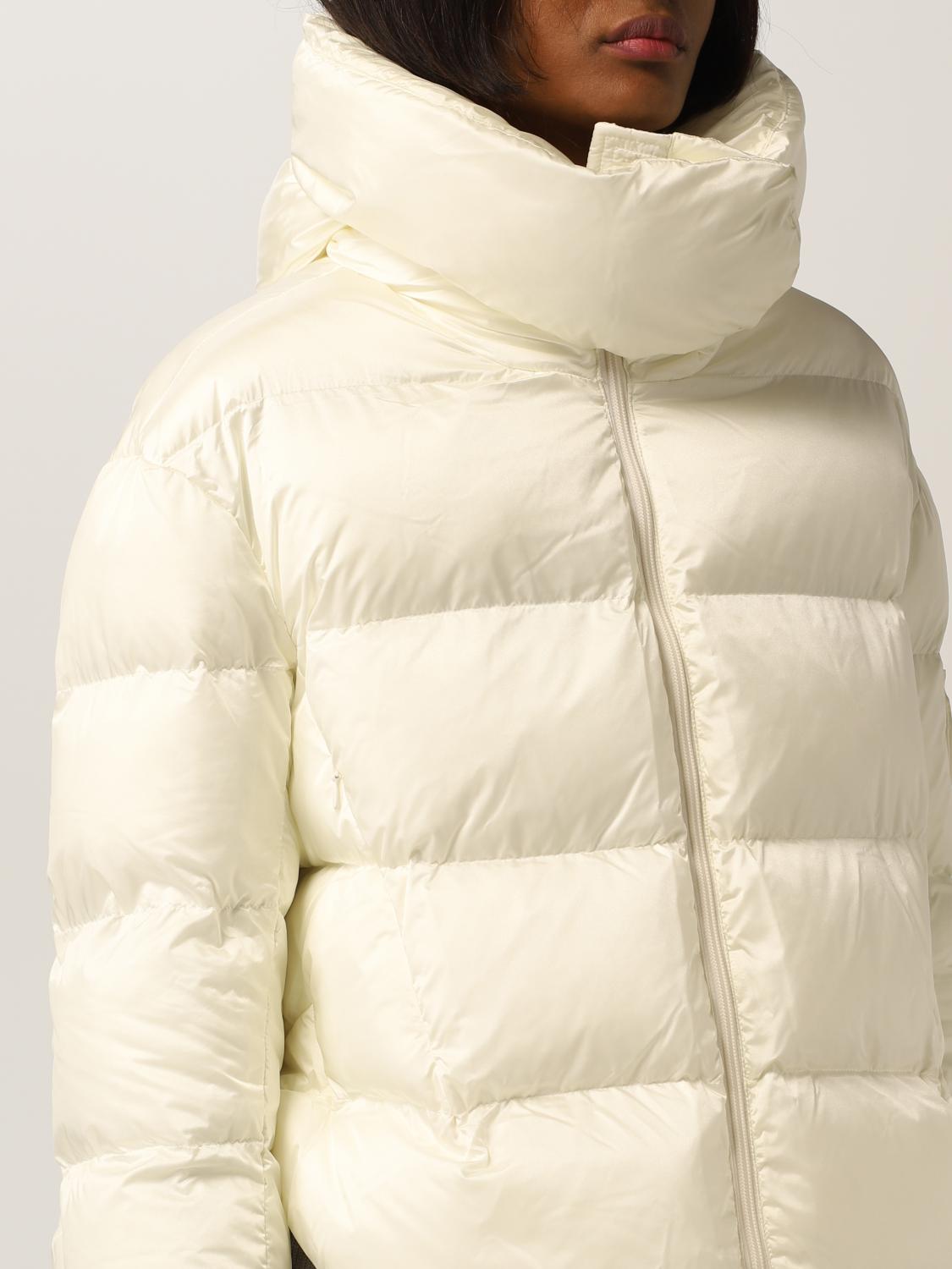 PINKO: down jacket in technical fabric - Yellow Cream | Pinko jacket ...