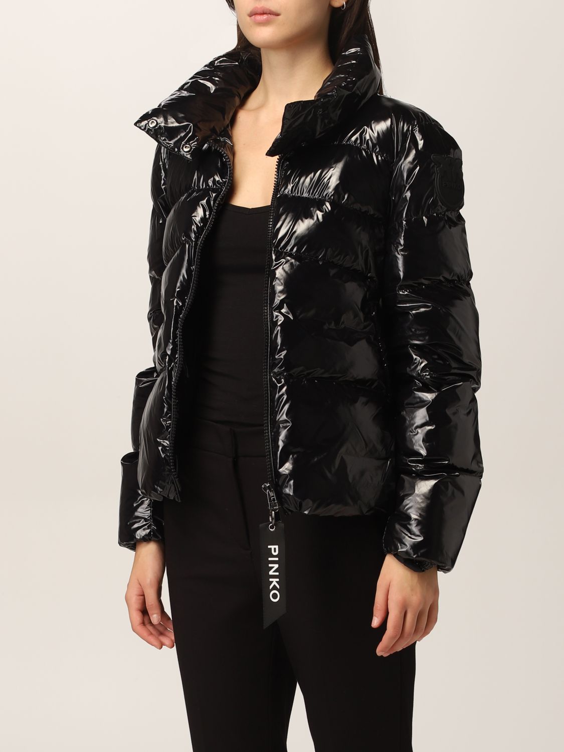 Jacket Pinko: Pinko down jacket in crystal nylon black 3