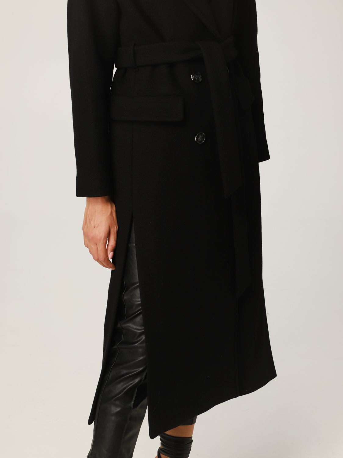 Coat Pinko: Pinko coat in wool blend black 4