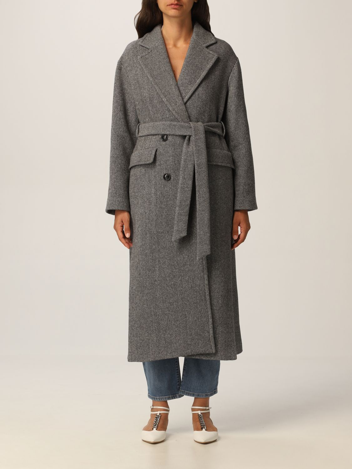 Coat Pinko: Pinko coat in wool blend grey 1
