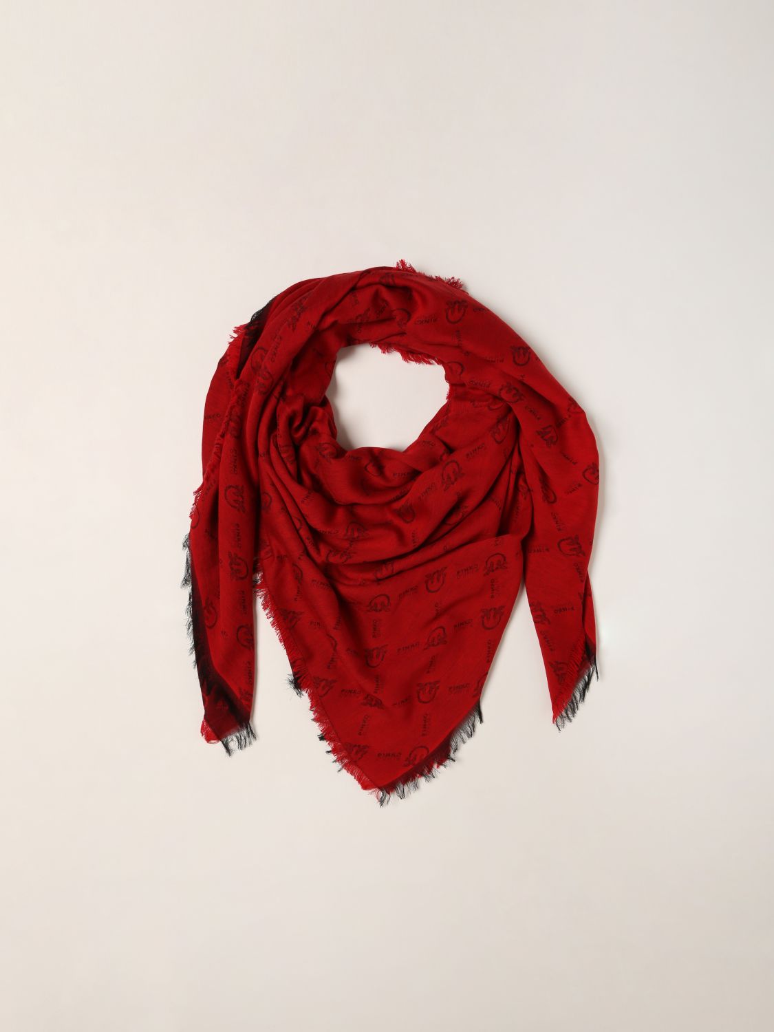 Scarf Pinko: Pinko monogram scarf red 2