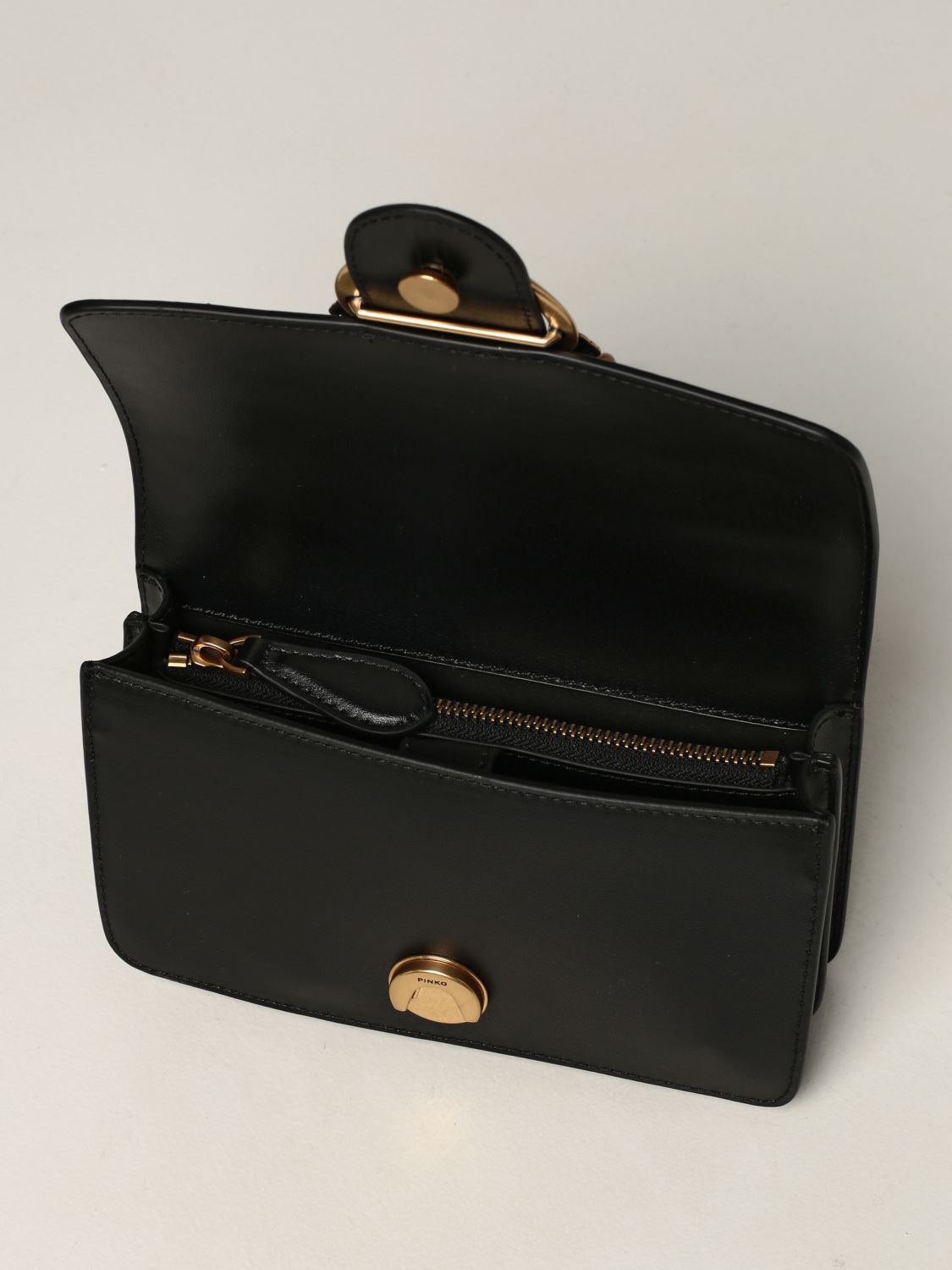 Mini bag Pinko: DOlove mini Icon Simply Pinko bag in calfskin black 3